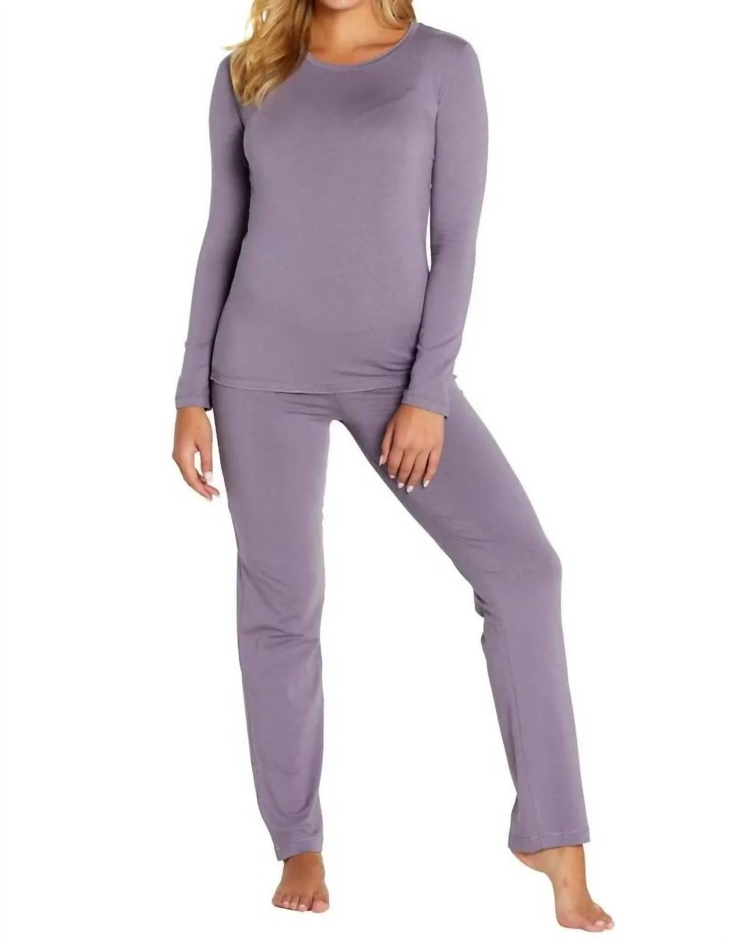 Beyond The Basics Fold Down Lounge Pants In Heritage