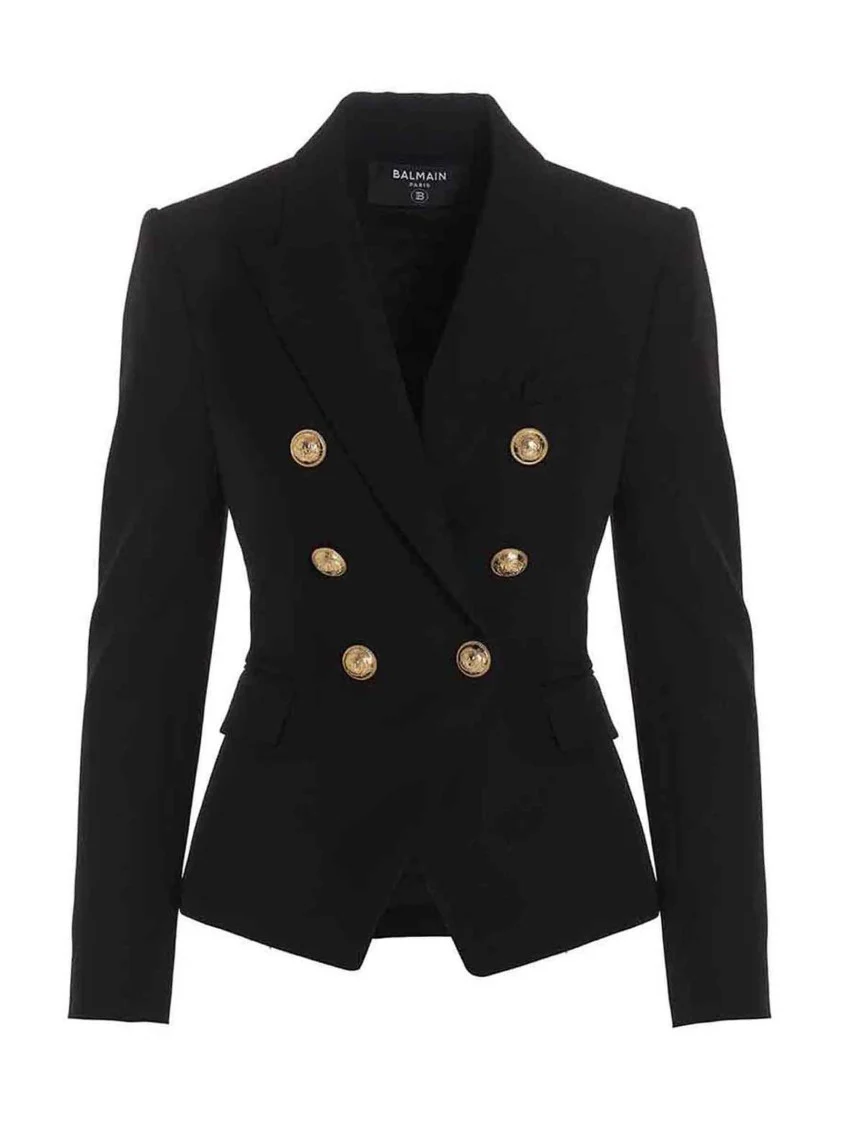 Double Breast Wool Blazer