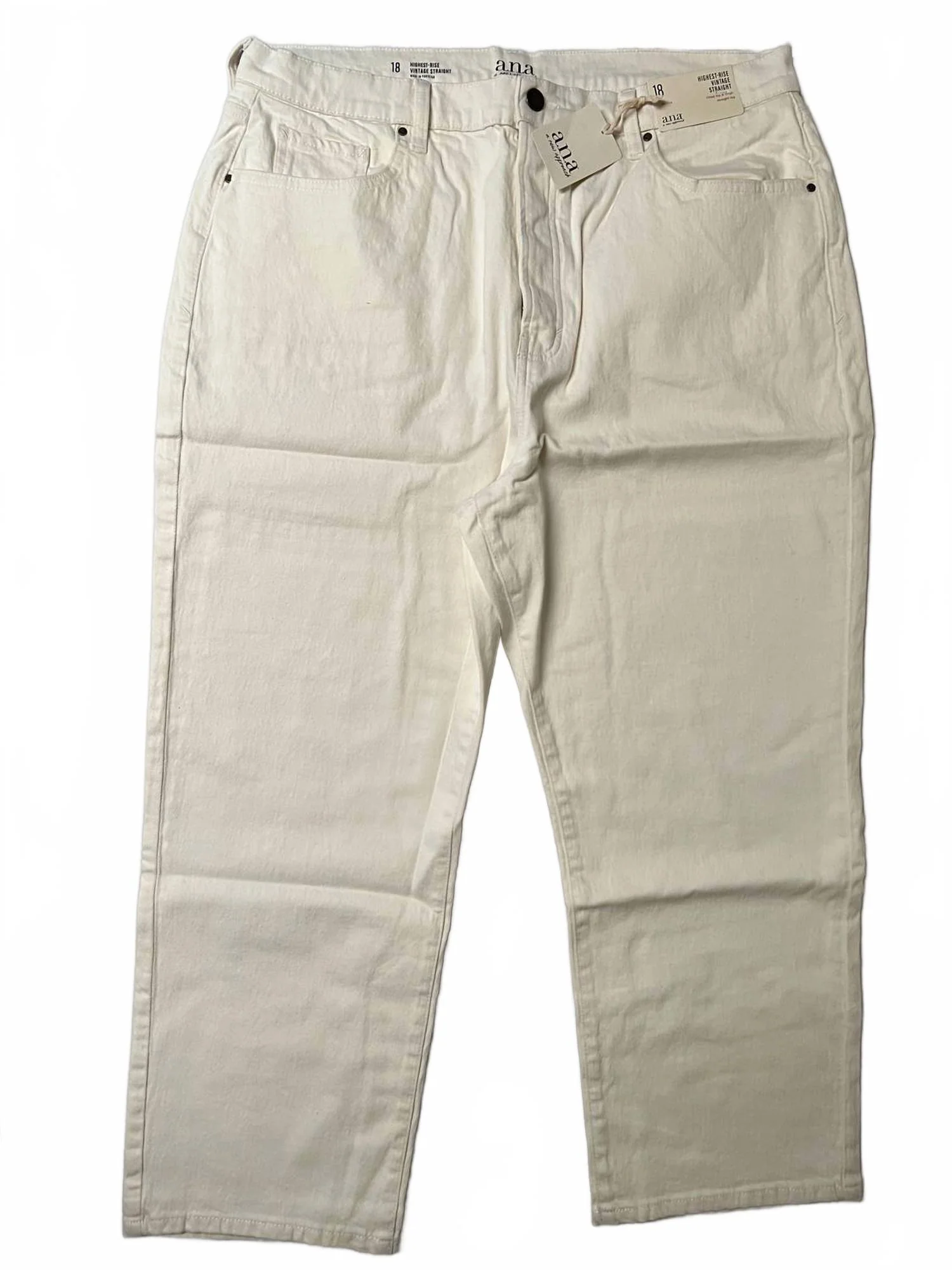 Women's Highest-Rise Vintage Straight Jeans In White