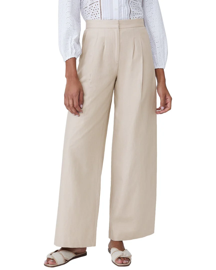 J.McLaughlin Amal Linen-Blend Bottom