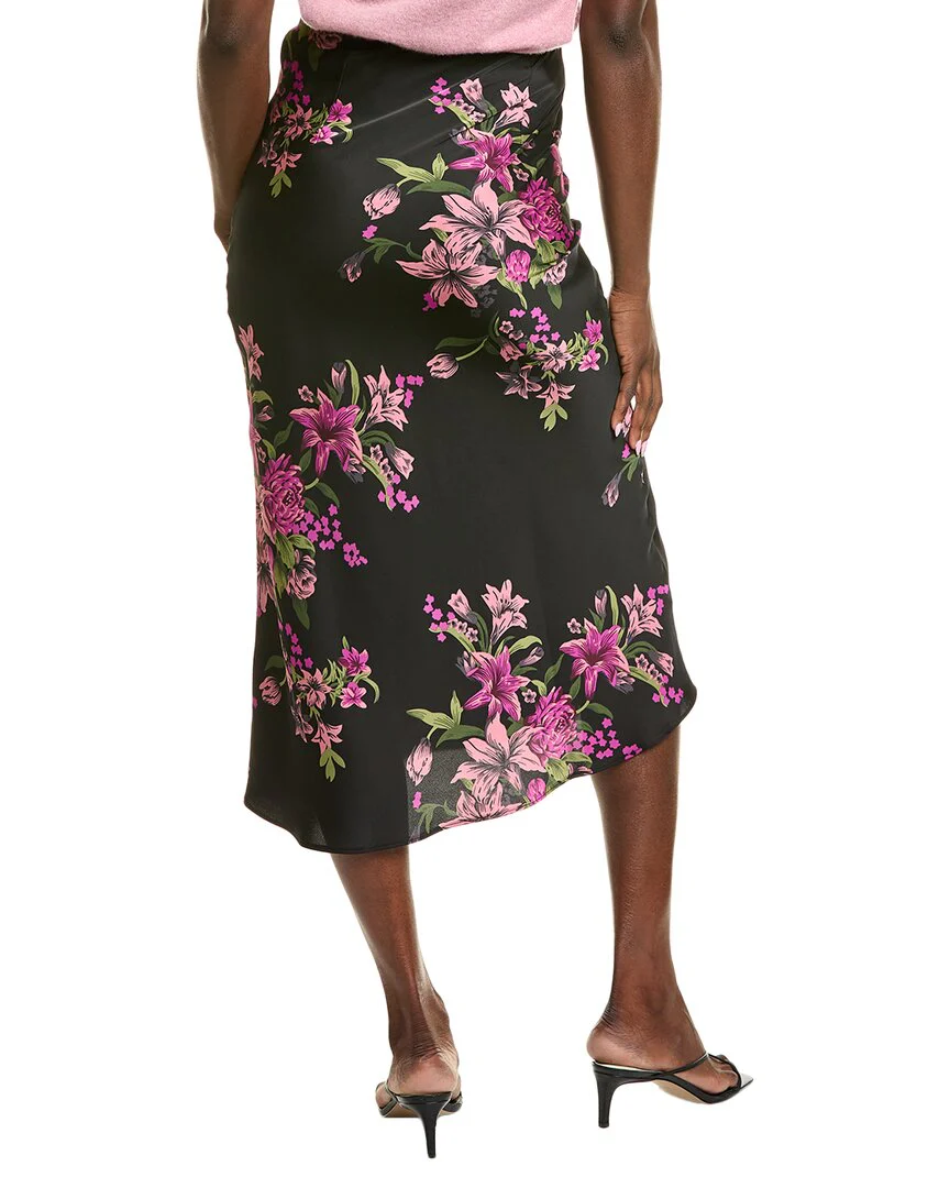 Gracia Satin Fishtail Midi Skirt