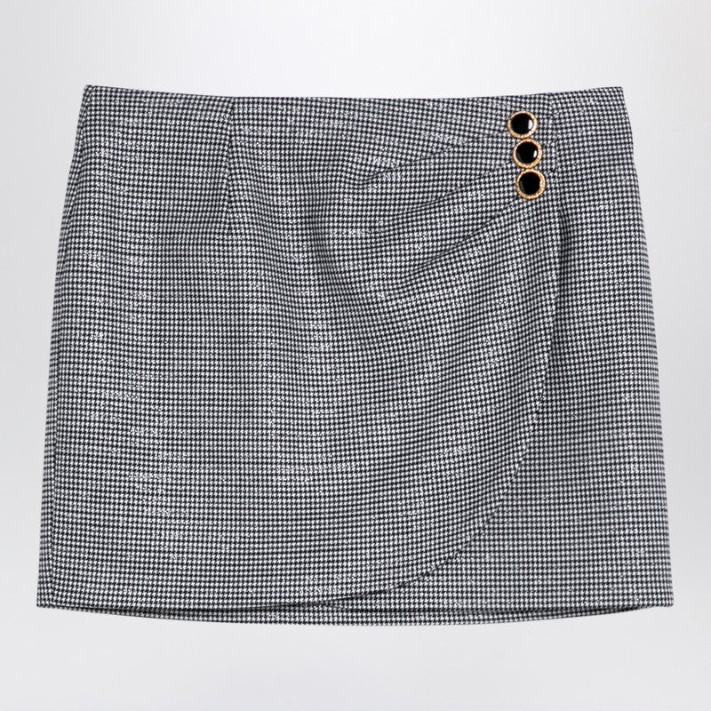 Alessandra Rich Women's Wool Mini Skirt With Darts