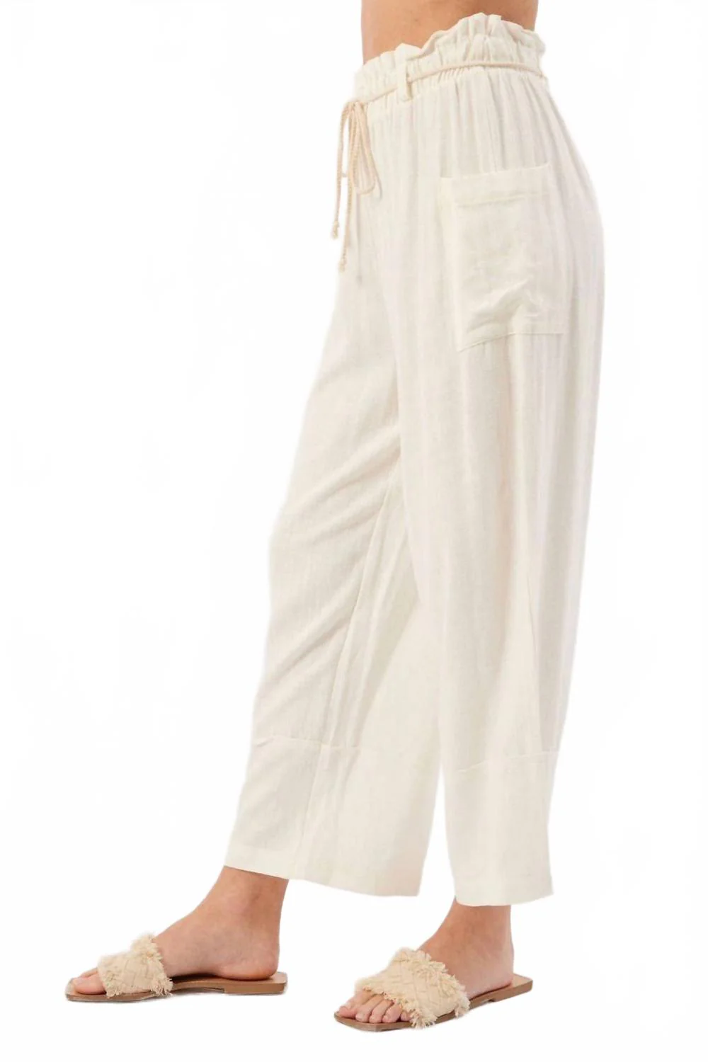 Cora Linen Pant In Cream