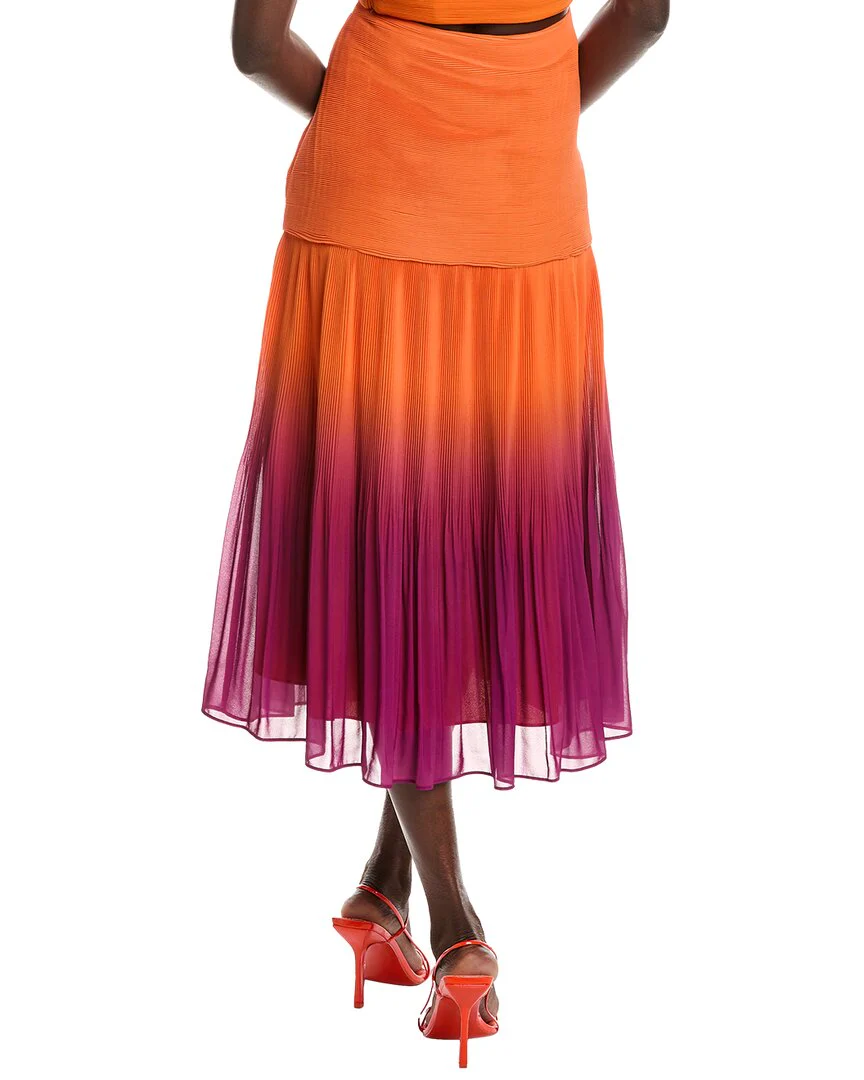 AMUR Louise Pleated Maxi Skirt