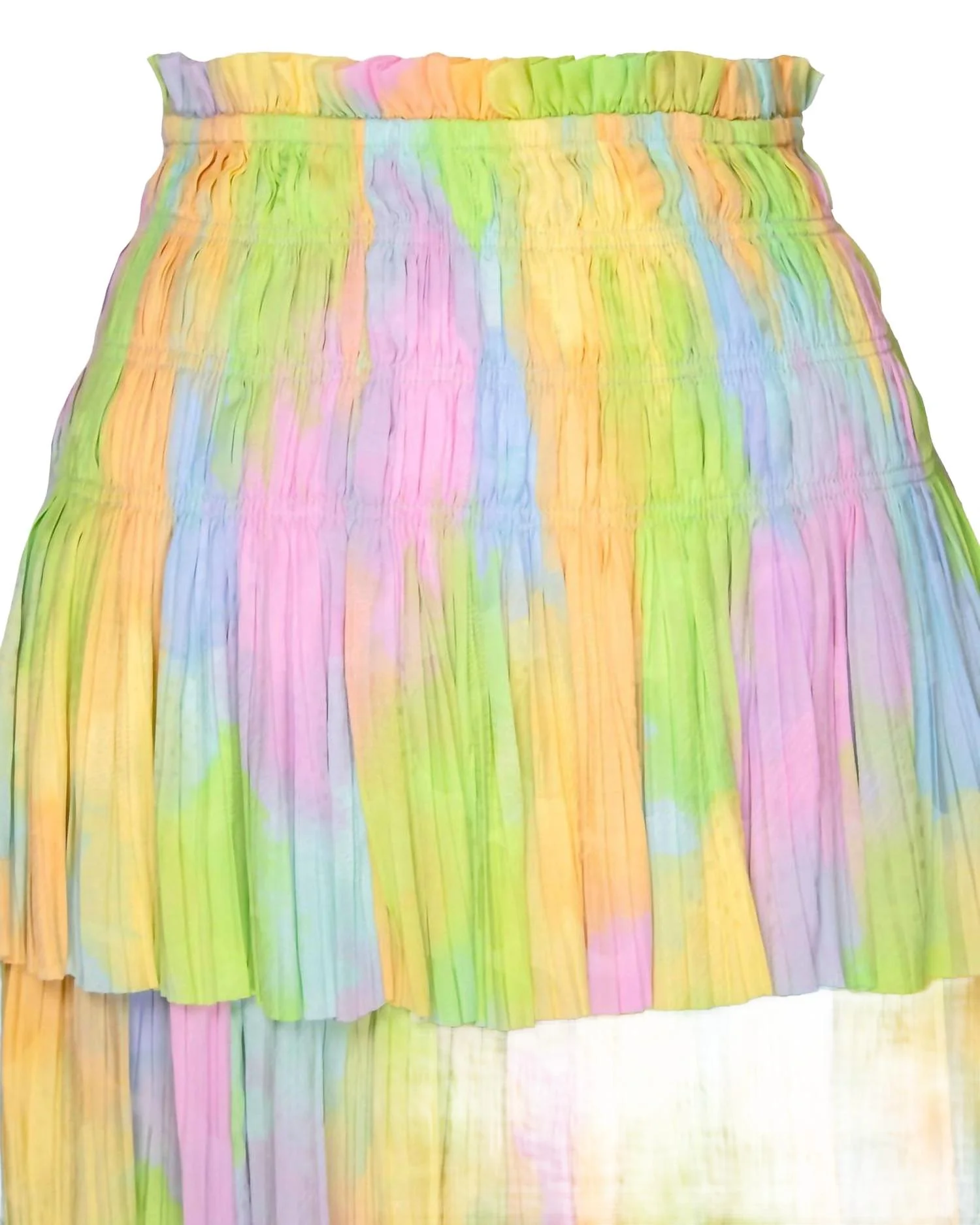 Women's Cotton Candy Pleated Mini Skirt In Multicolor