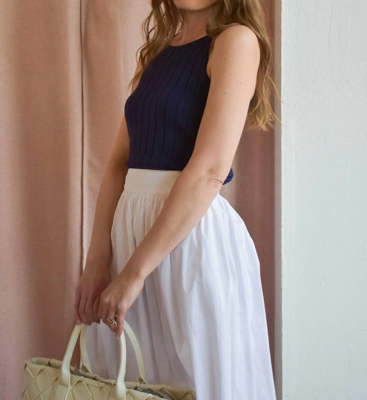 Mercado Maxi Skirt In White
