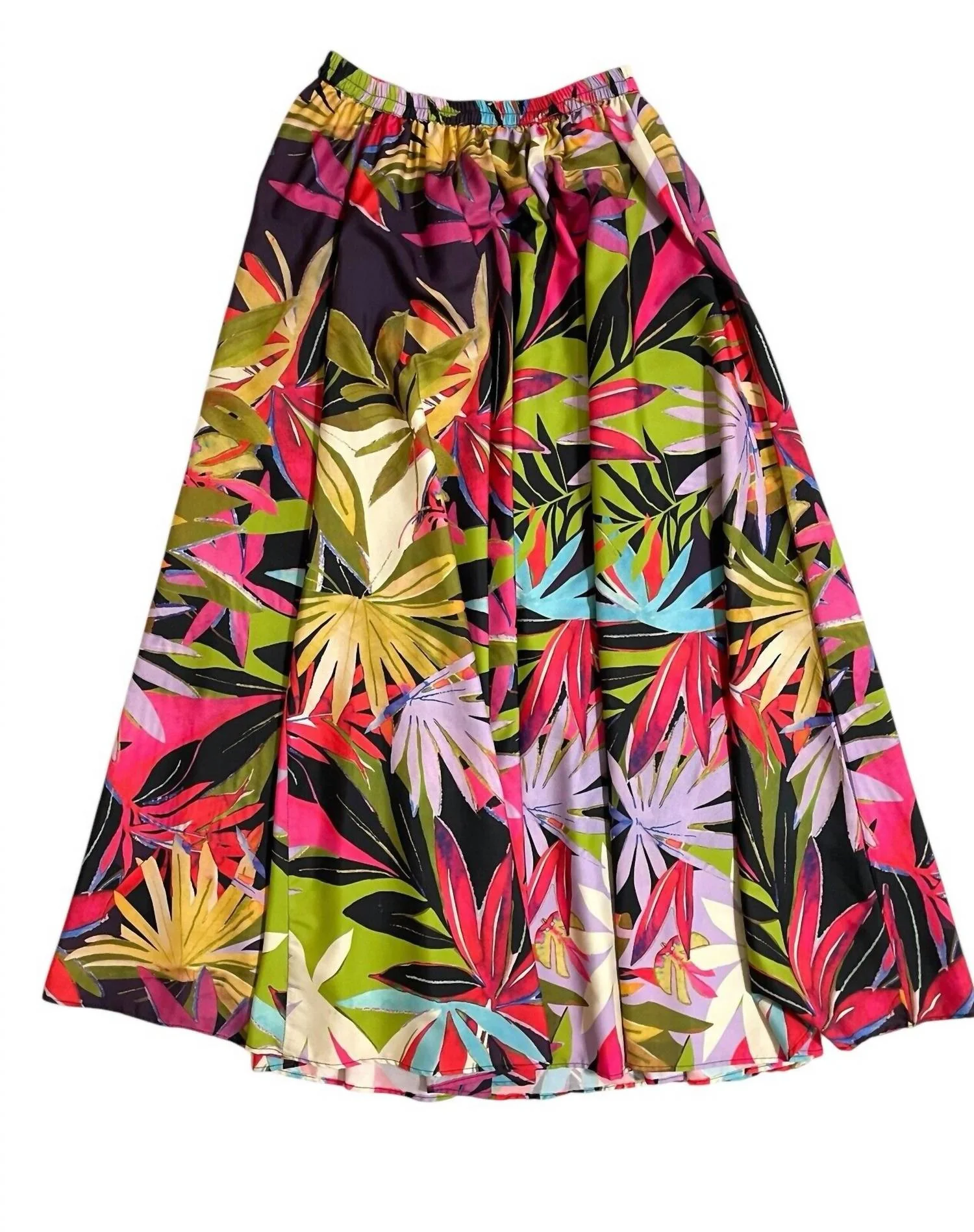Women's Floral Botanical Print Maxi Skirt In Multicolor