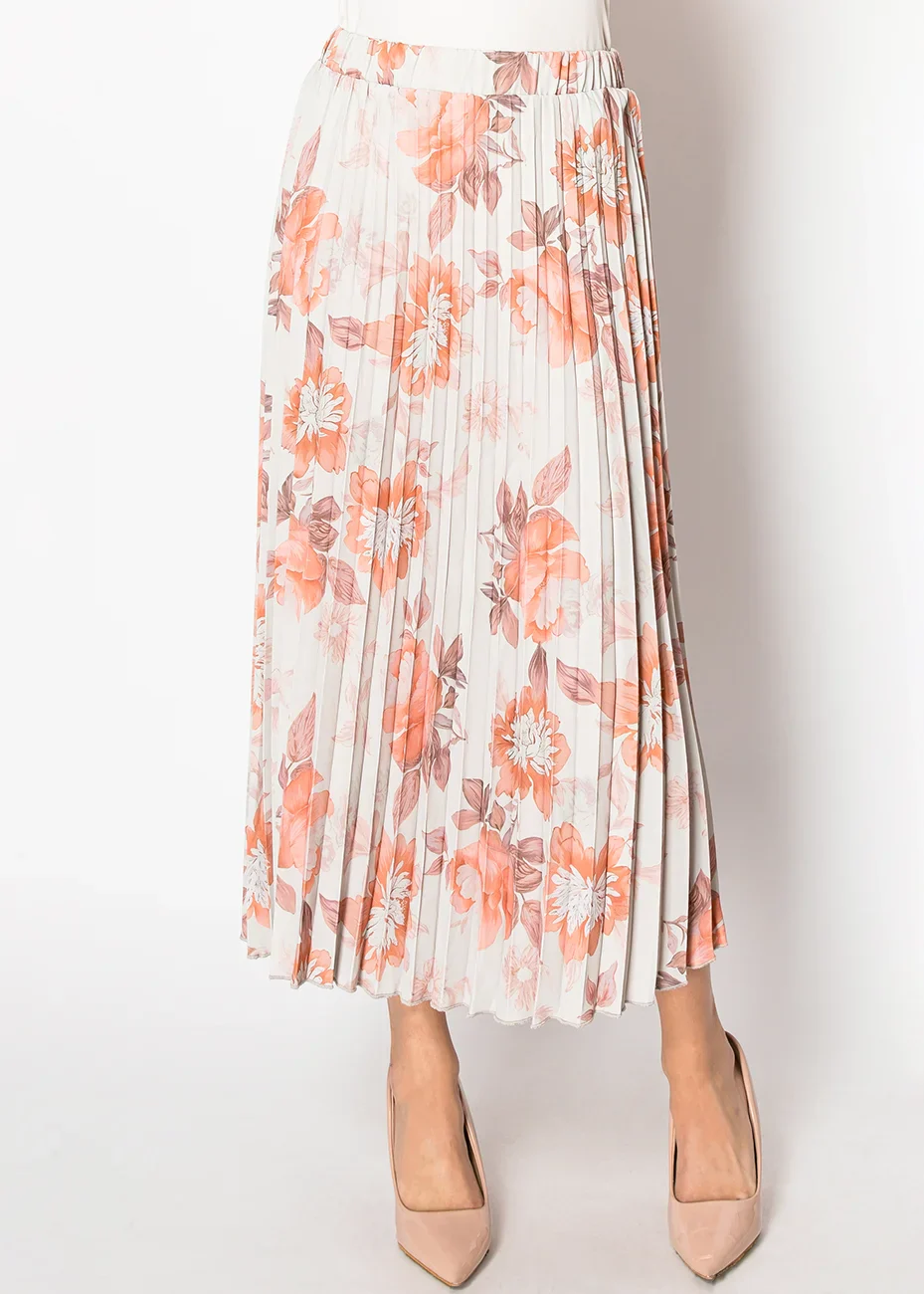 Rusty Rose Pleated Skirt