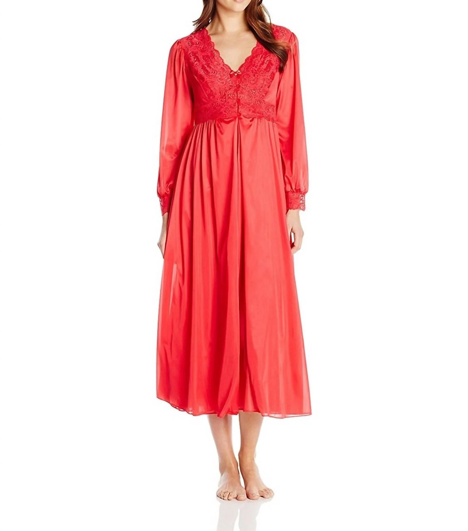 Women's Silhouette 54 Long Sleeve Long Coat In Red