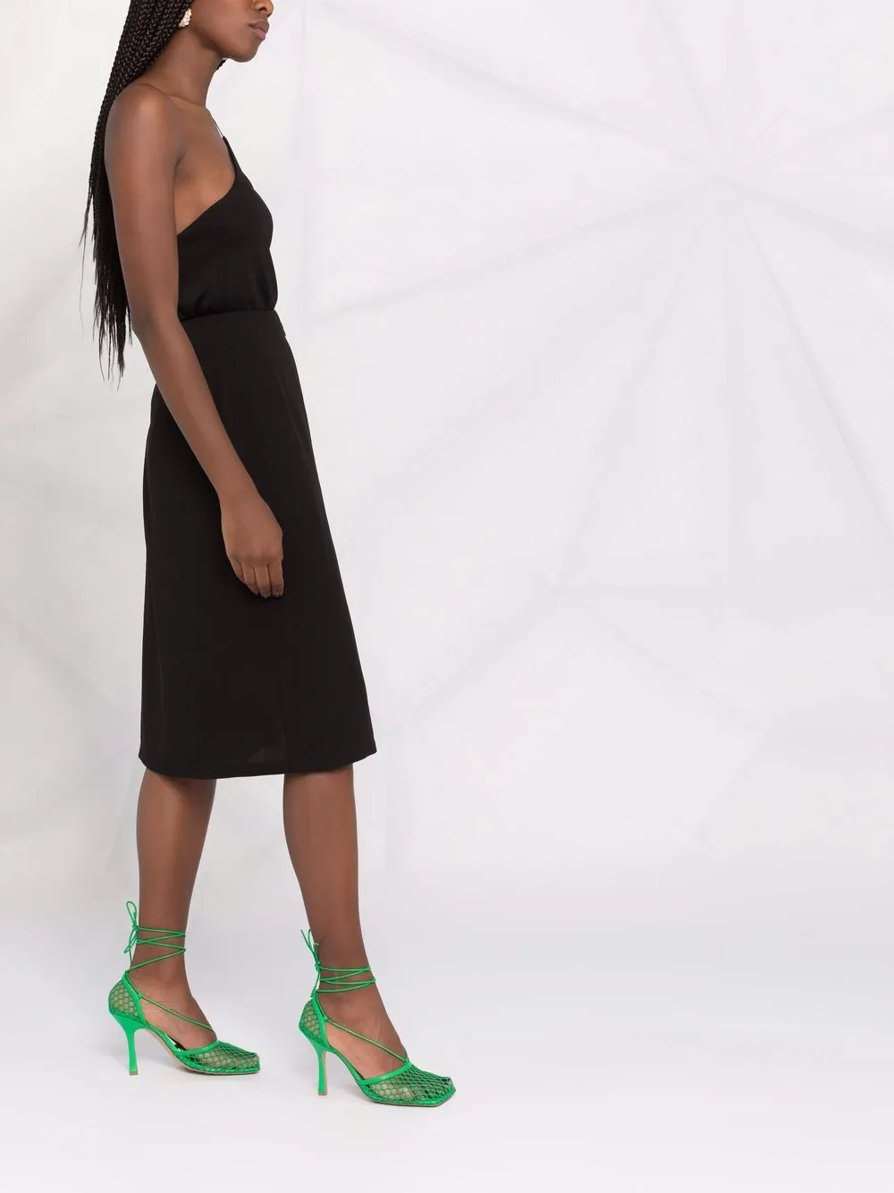 Ferragamo Pleated Silk Skirt