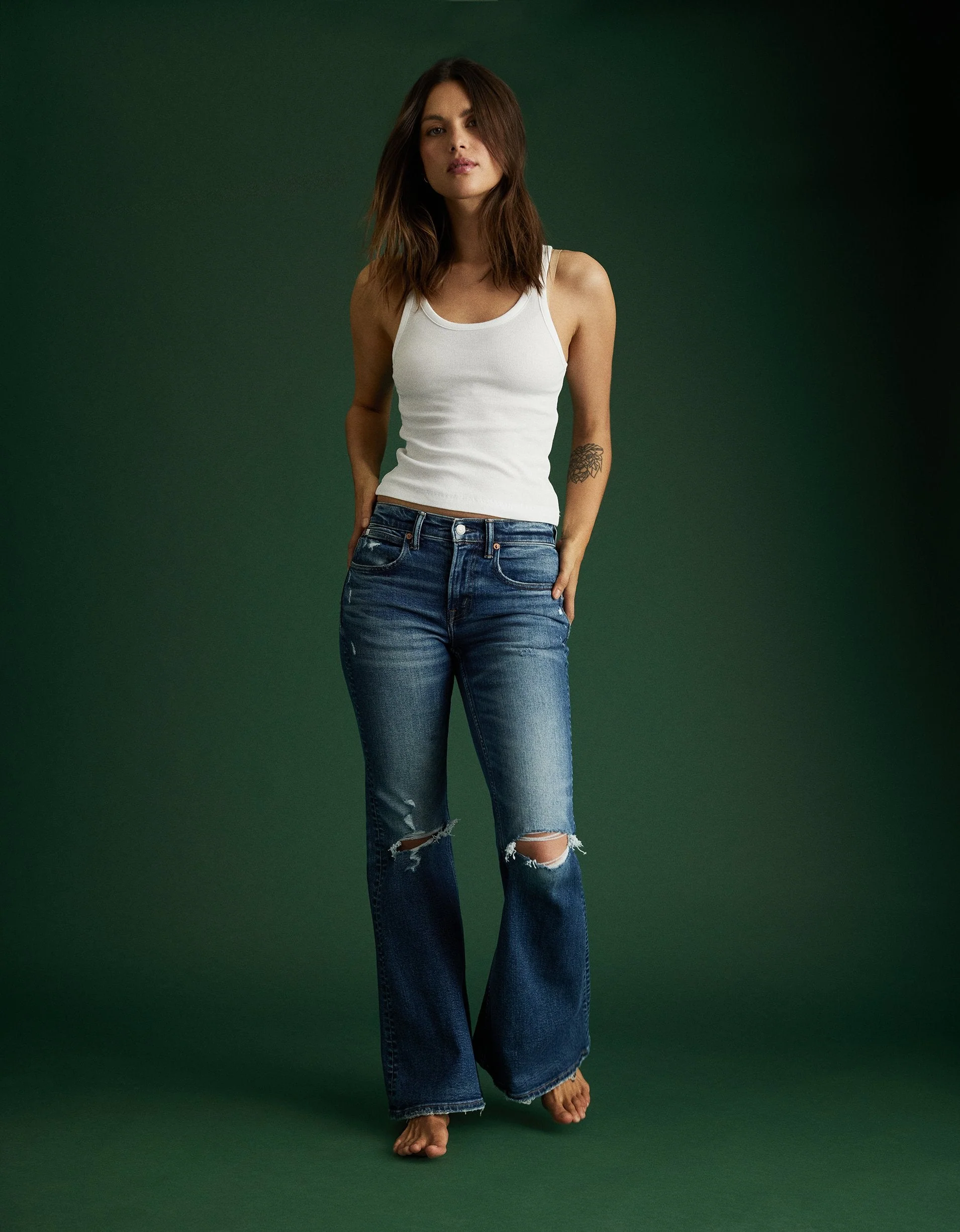 AE77 Premium Festival Flare Jean