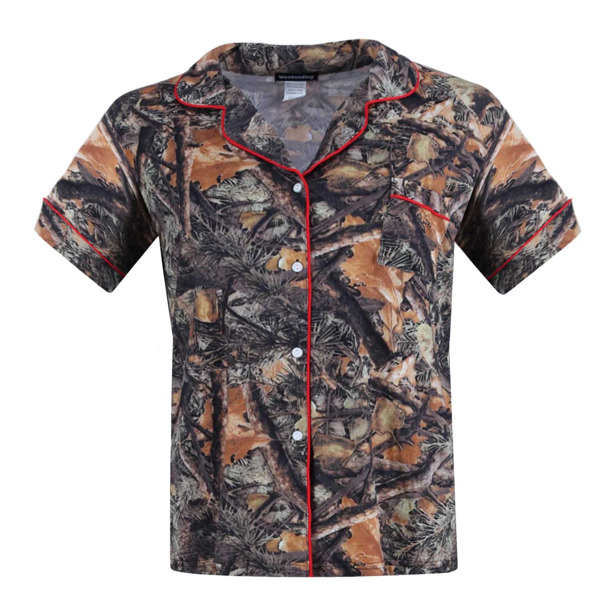 Women's Short Sleeve Camo Pajama Set