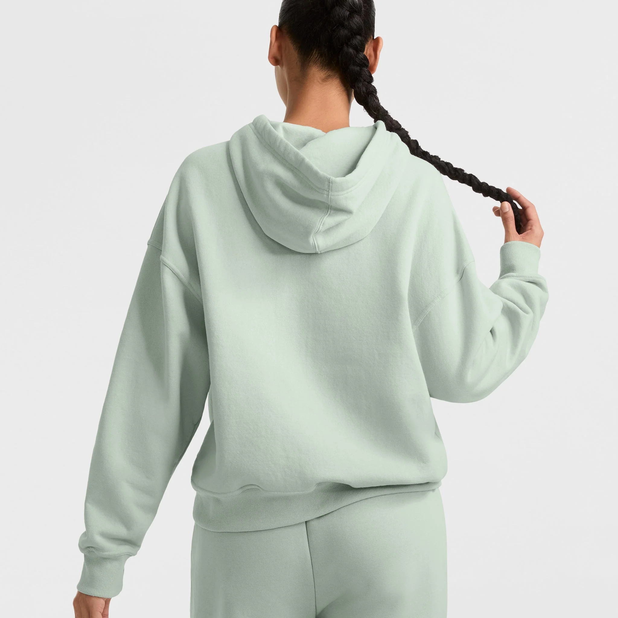 Powerblend Hoodie, Relaxed, Full Embroidered Script Logo