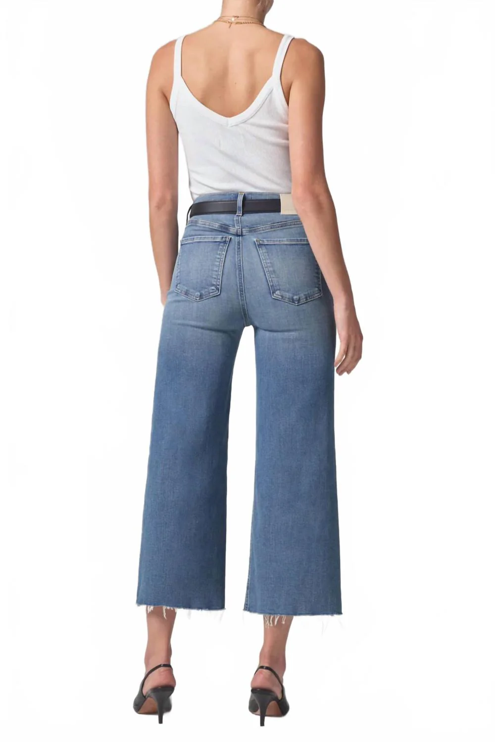 Lyra Crop Wide Leg Jean In Abliss