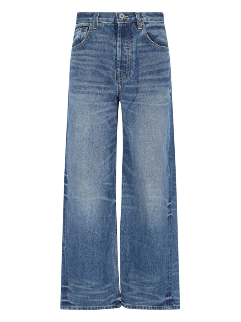 High-Waisted Wide-Leg Jeans