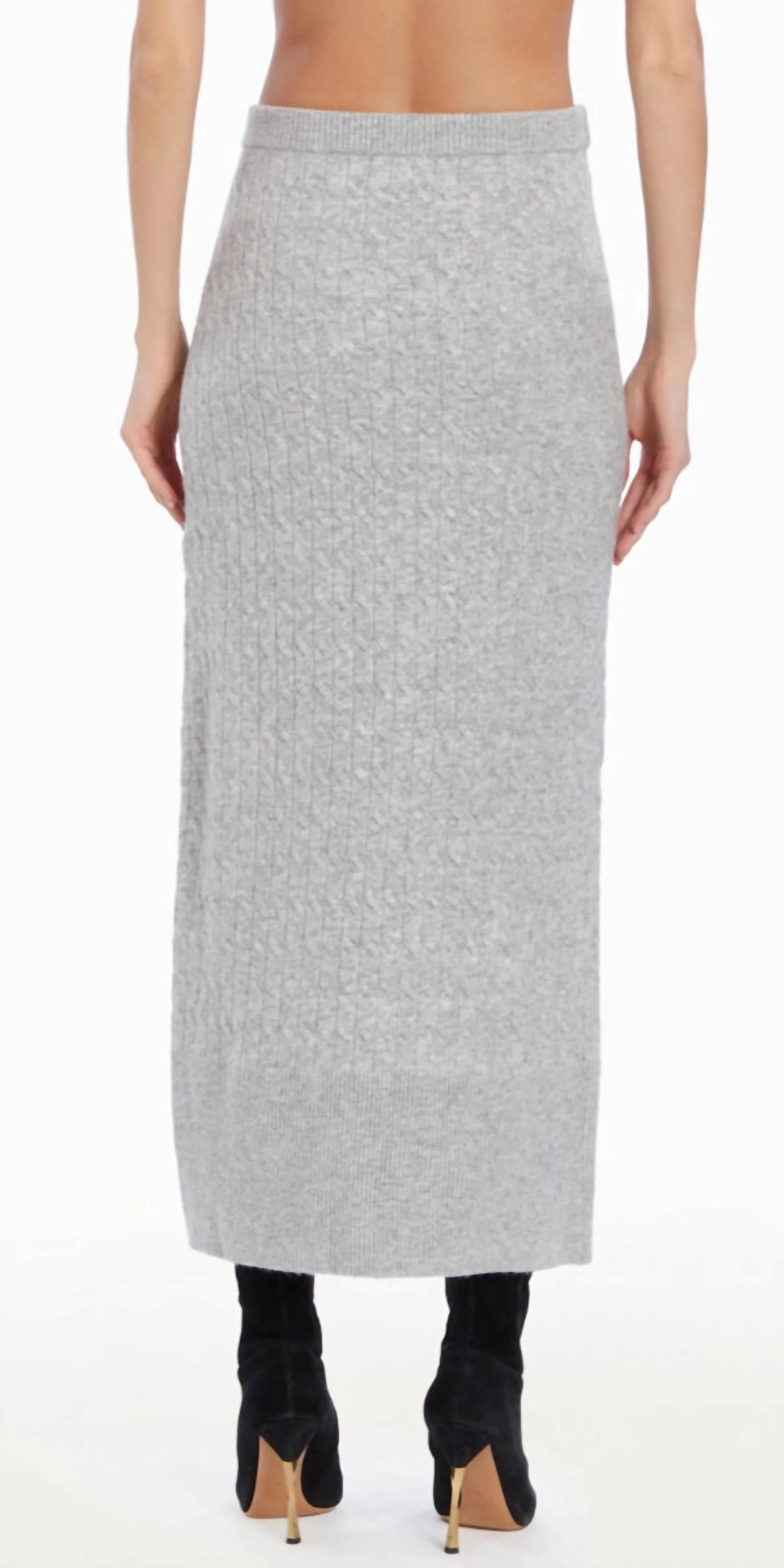 Isla Skirt In Light Heather Grey