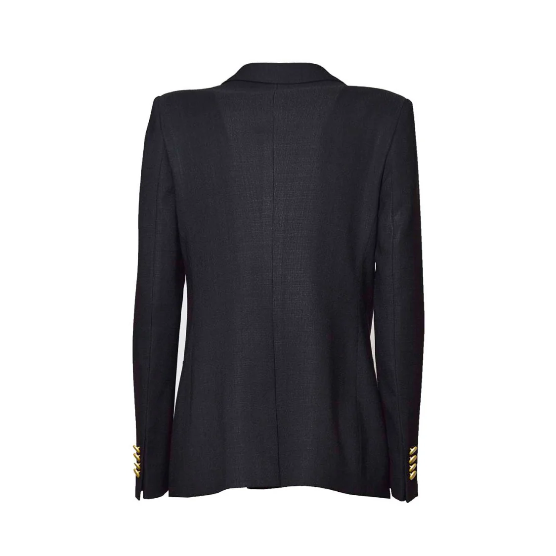 J-Parigi Single Breasted Jacket In Black Viscose Blend