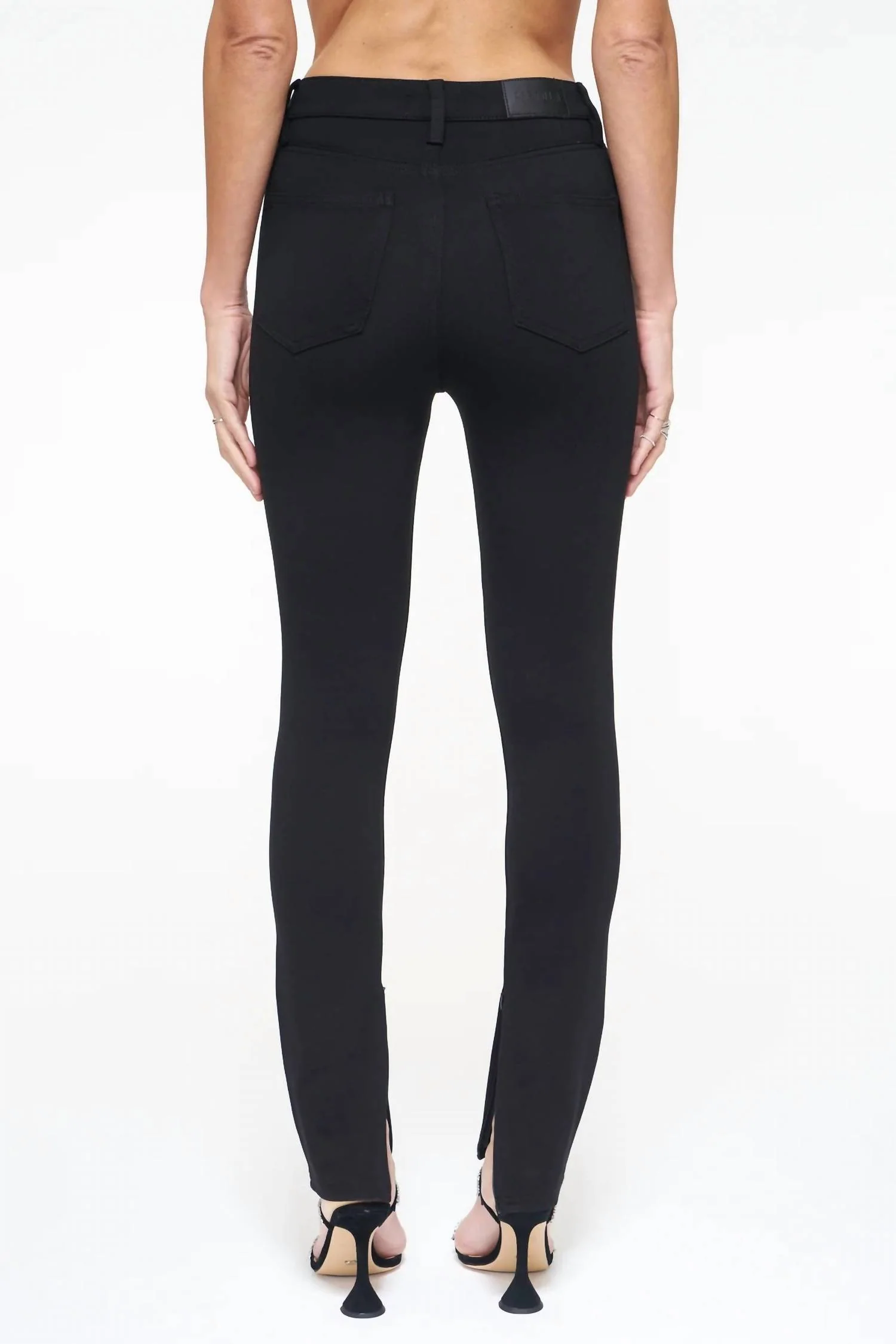 Kendall High Rise Skinny Pants In Black