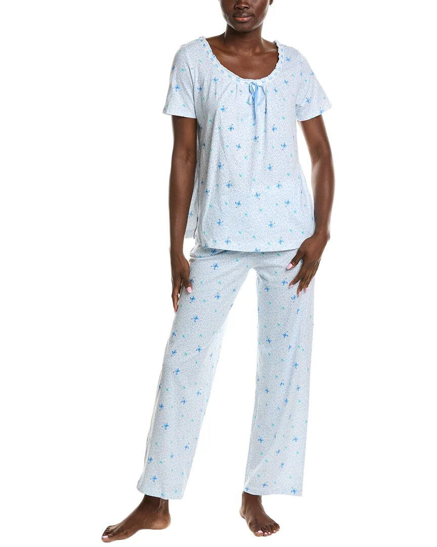 Carole Hochman 2pc Long Pajama Set