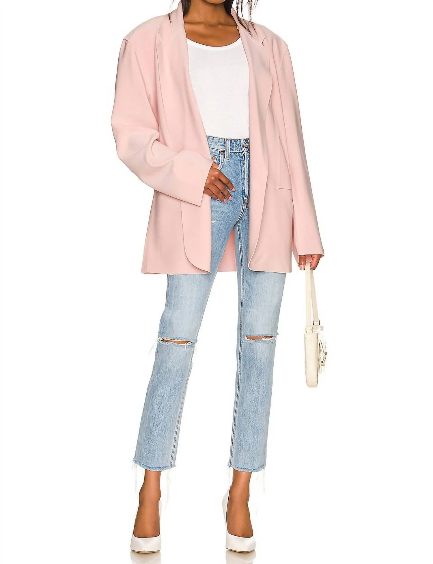 Karolina High Rise Straight Crop Jeans In Point Loma