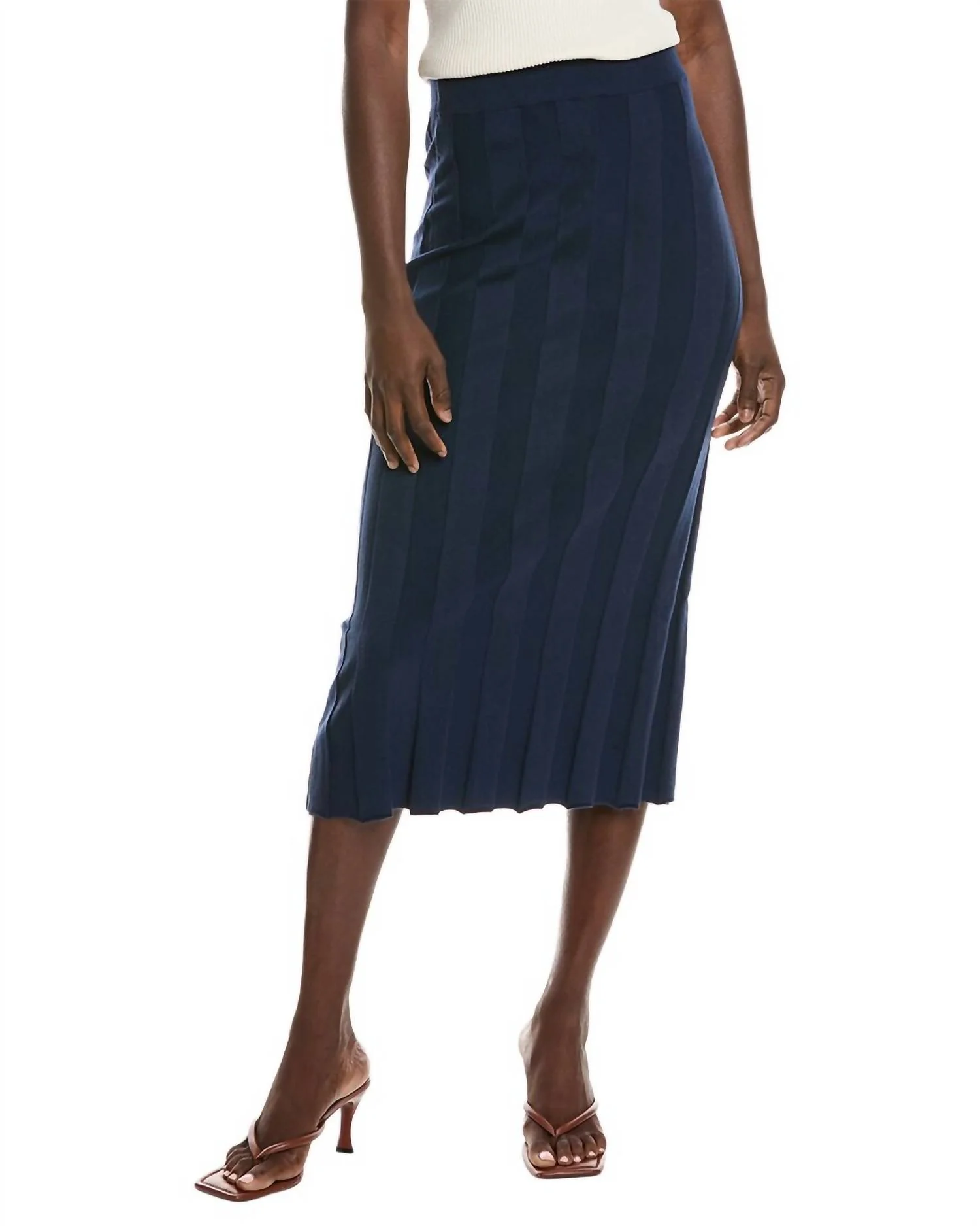 Women's Luca Midi Skirt In Indigo