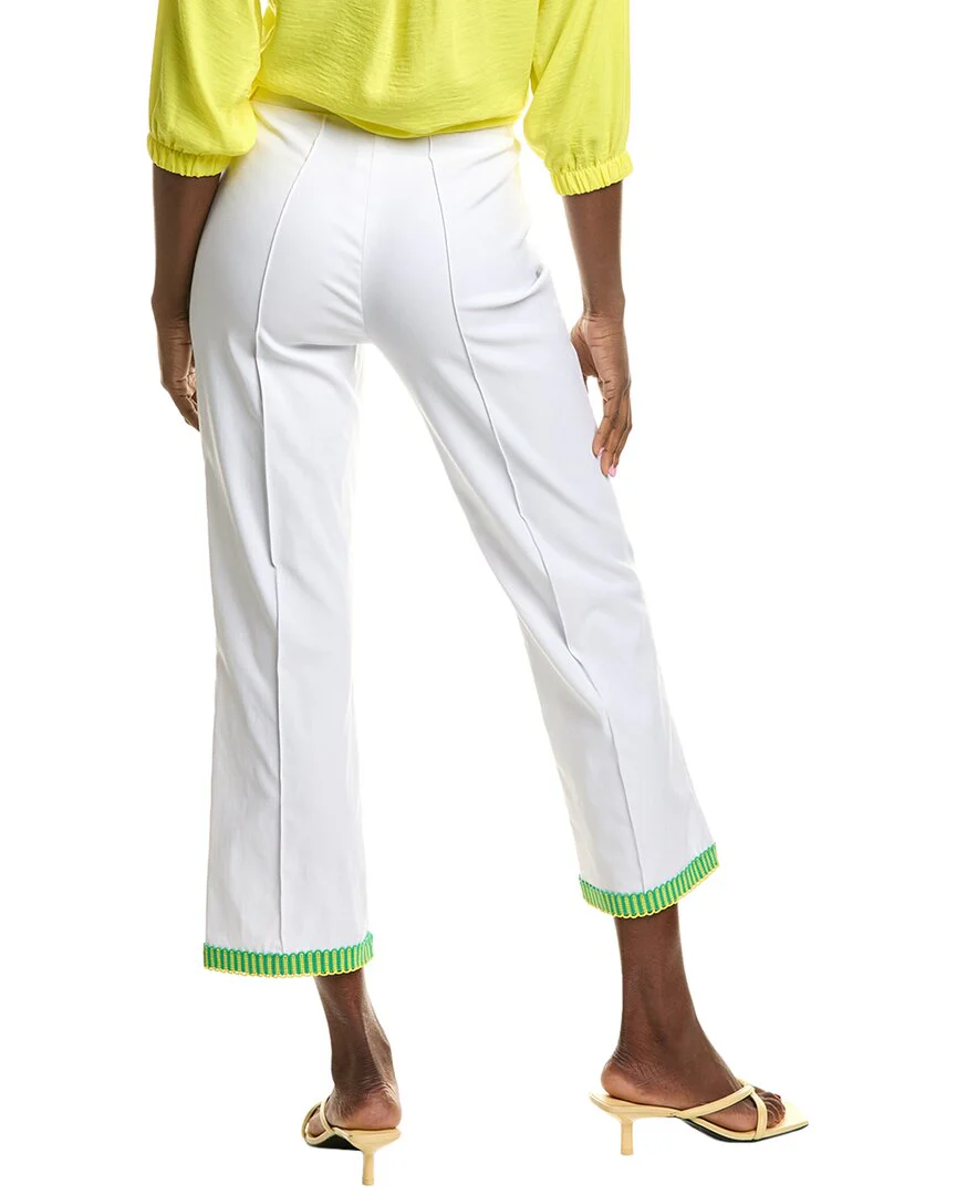 Joseph Ribkoff Embroidered Hem Pant