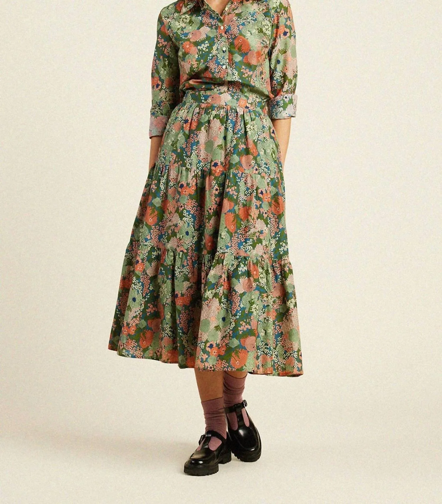 Makena Skirt In Tranquil Mist