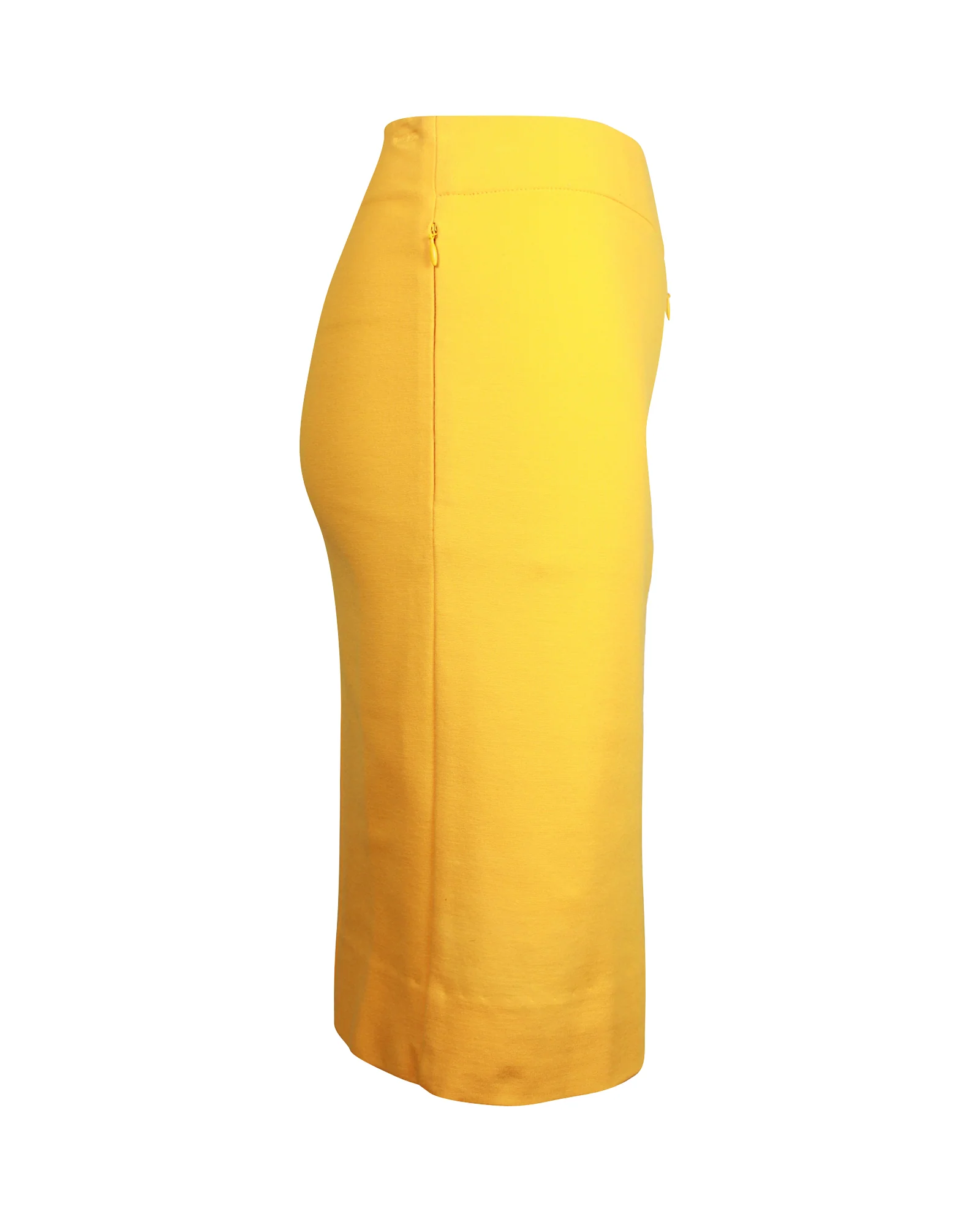 Diane Von Furstenberg Pencil Skirt in Yellow Viscose