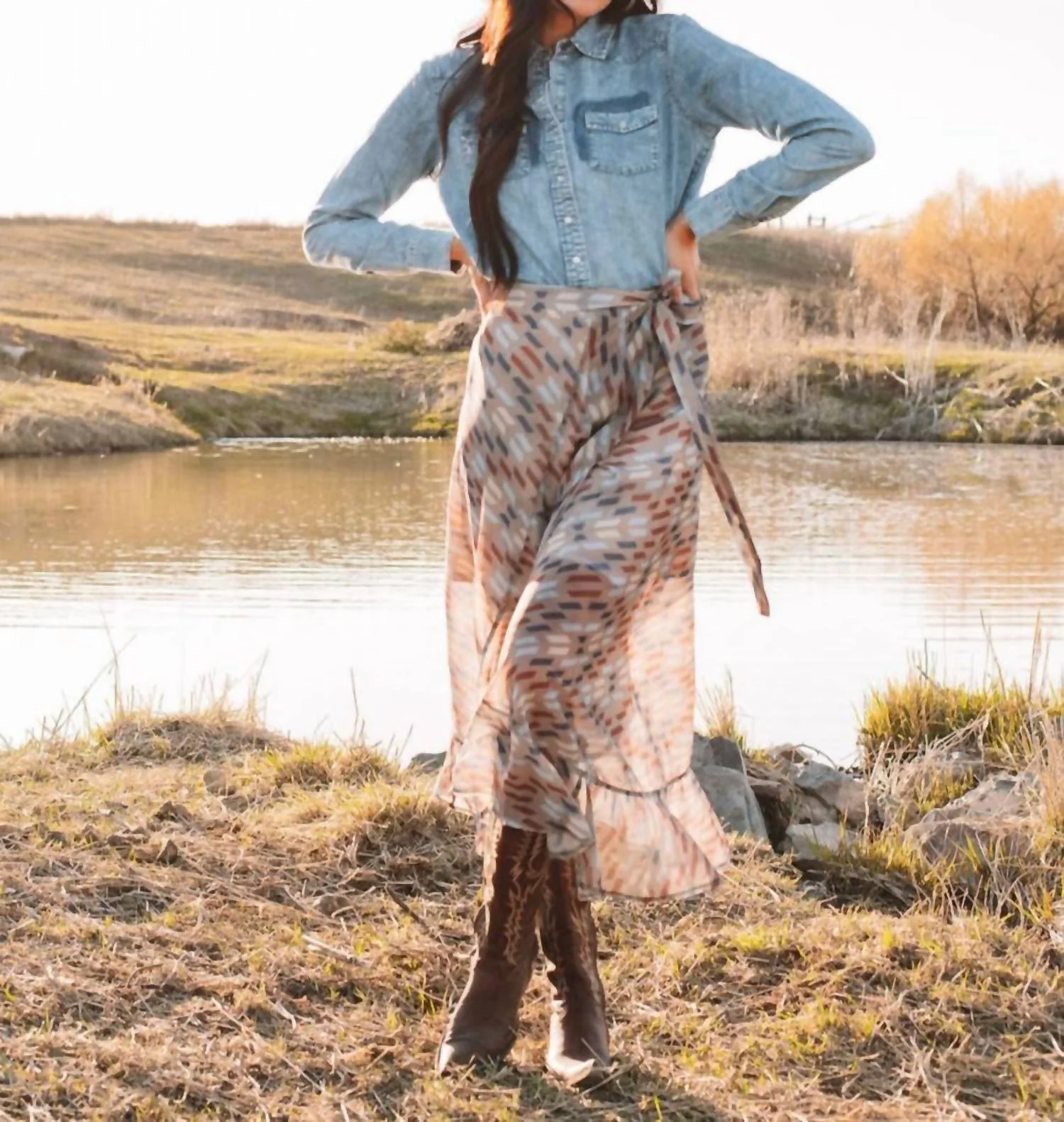 Elias Skirt In Patterned