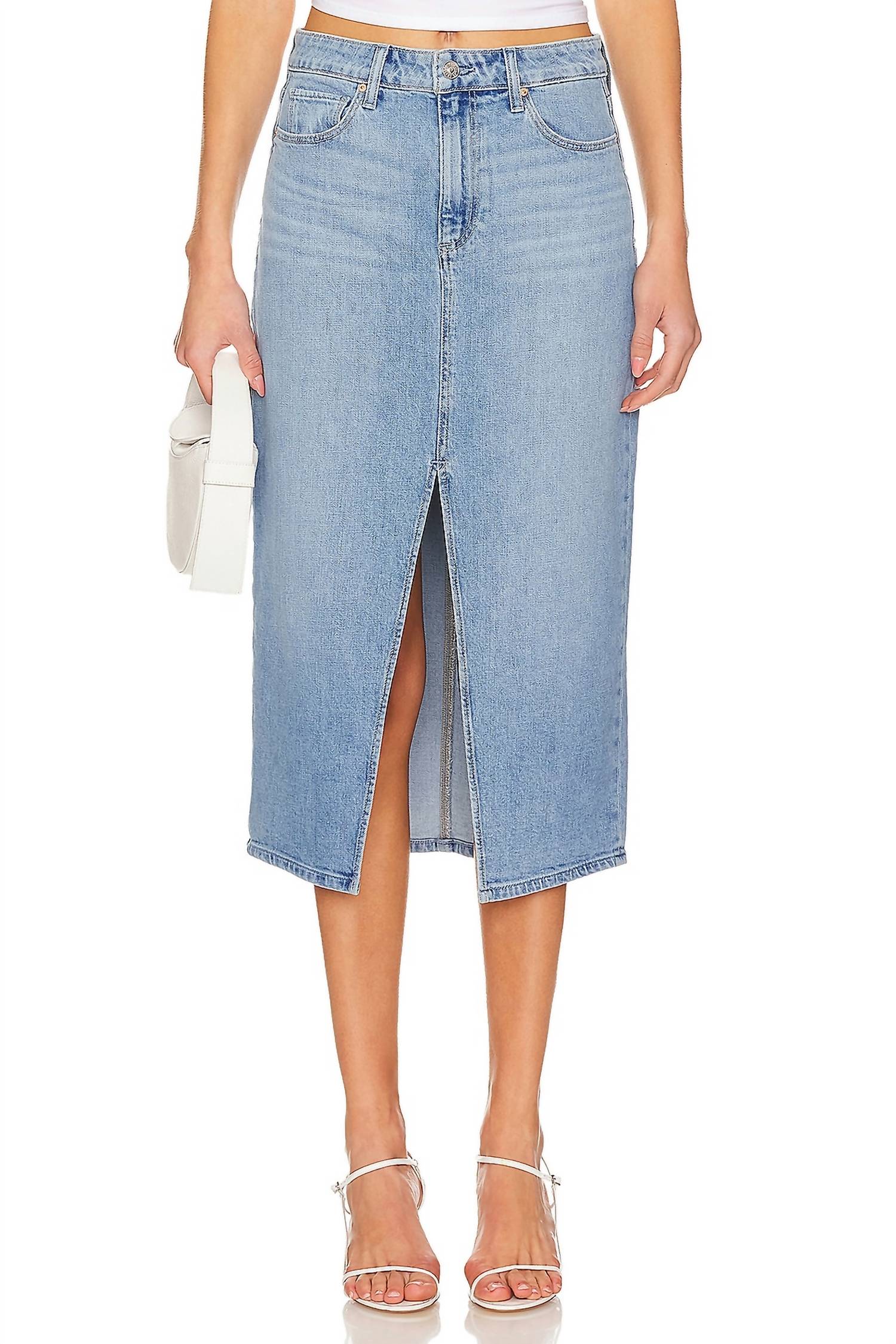 Angela Midi Skirt In Ysabel