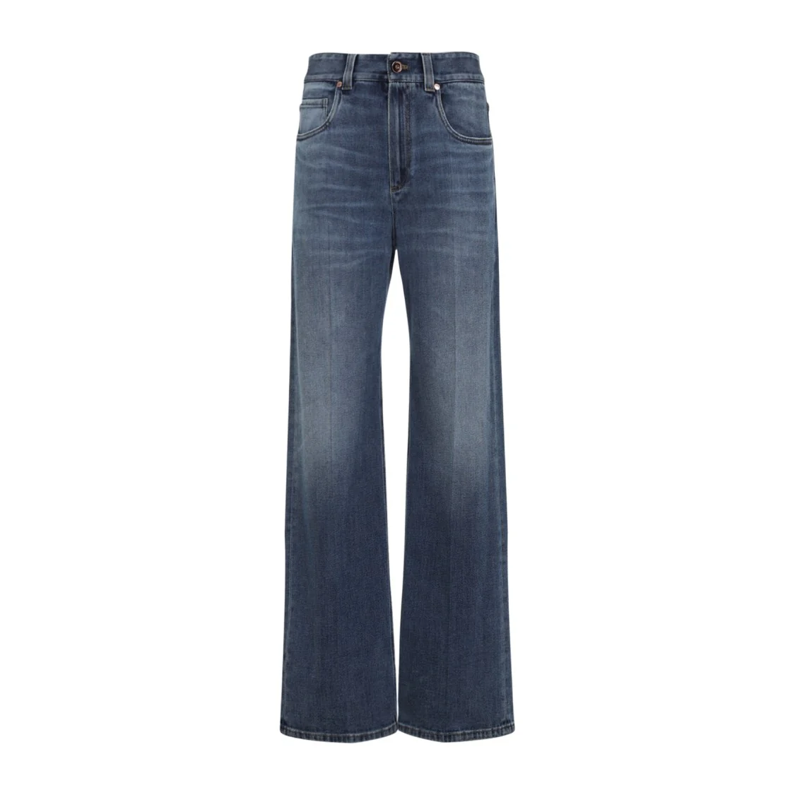 Blue Cotton Jeans