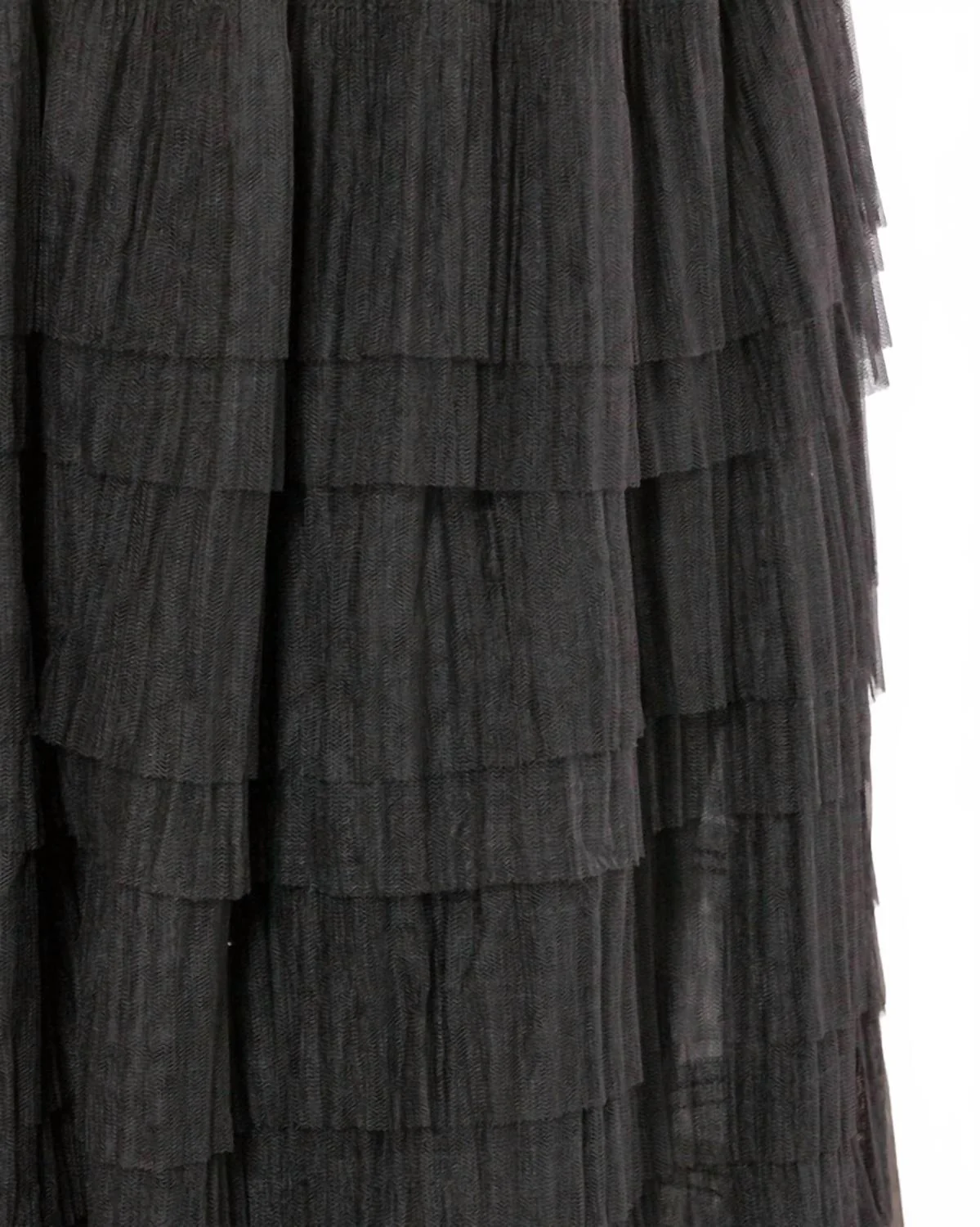 Women's Tulle Midi Skirt In Black
