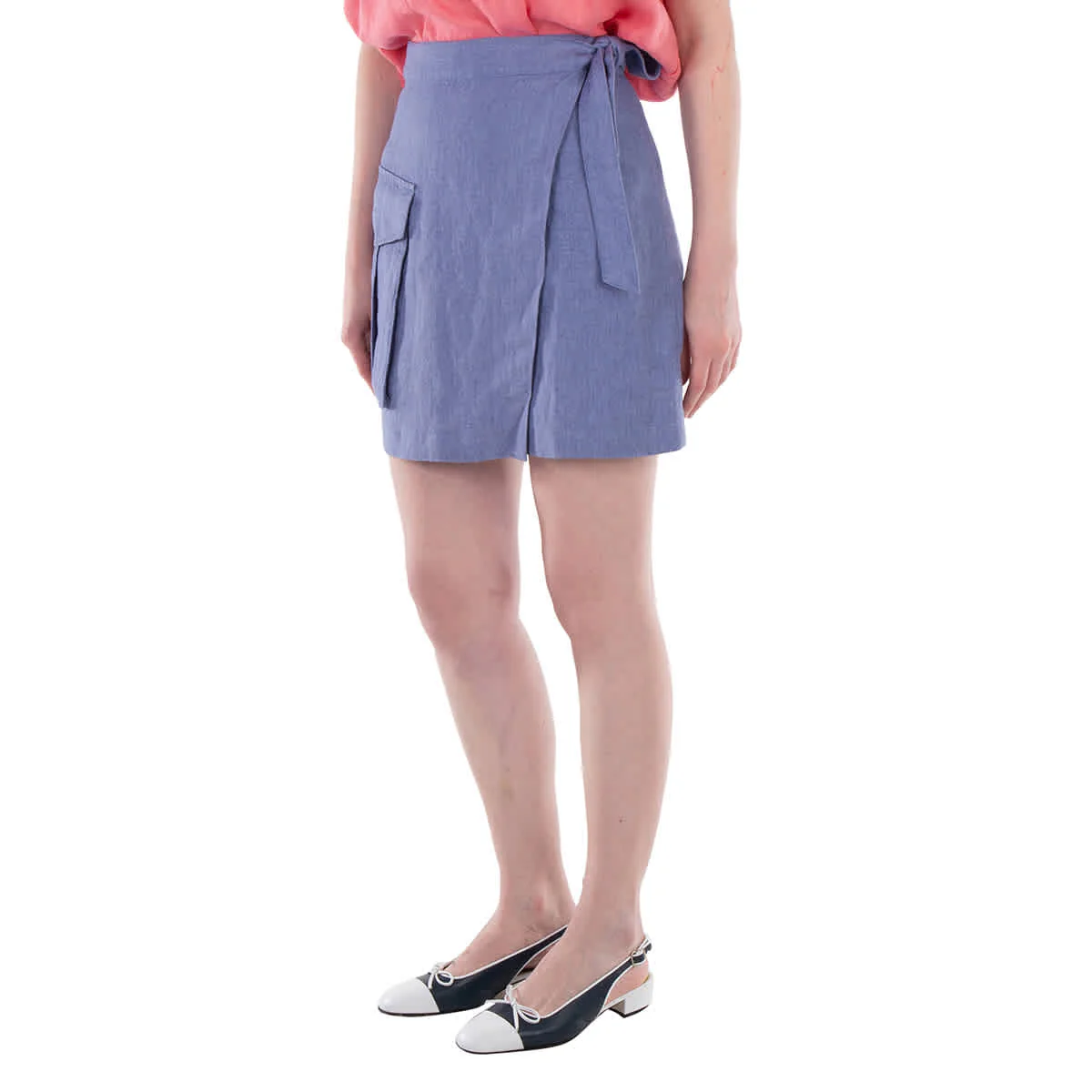 Polo Ralph Lauren Cargo Linen Wrap Skirt