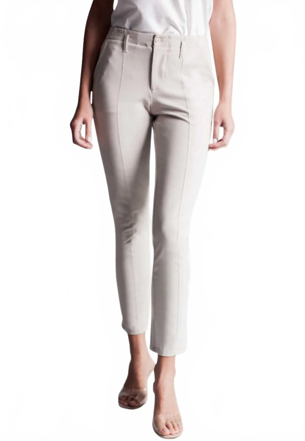 Easy Street Stretch Chino Pant In Pebble