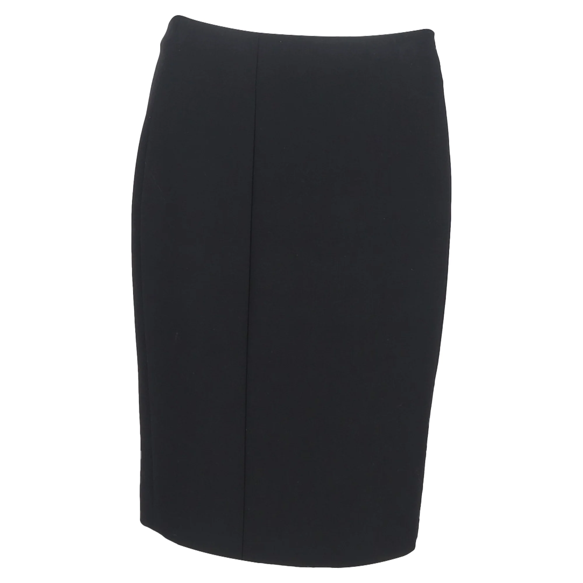 Boss by Hugo Boss Panelled Knee-Length Pencil Skirt in Black Wool