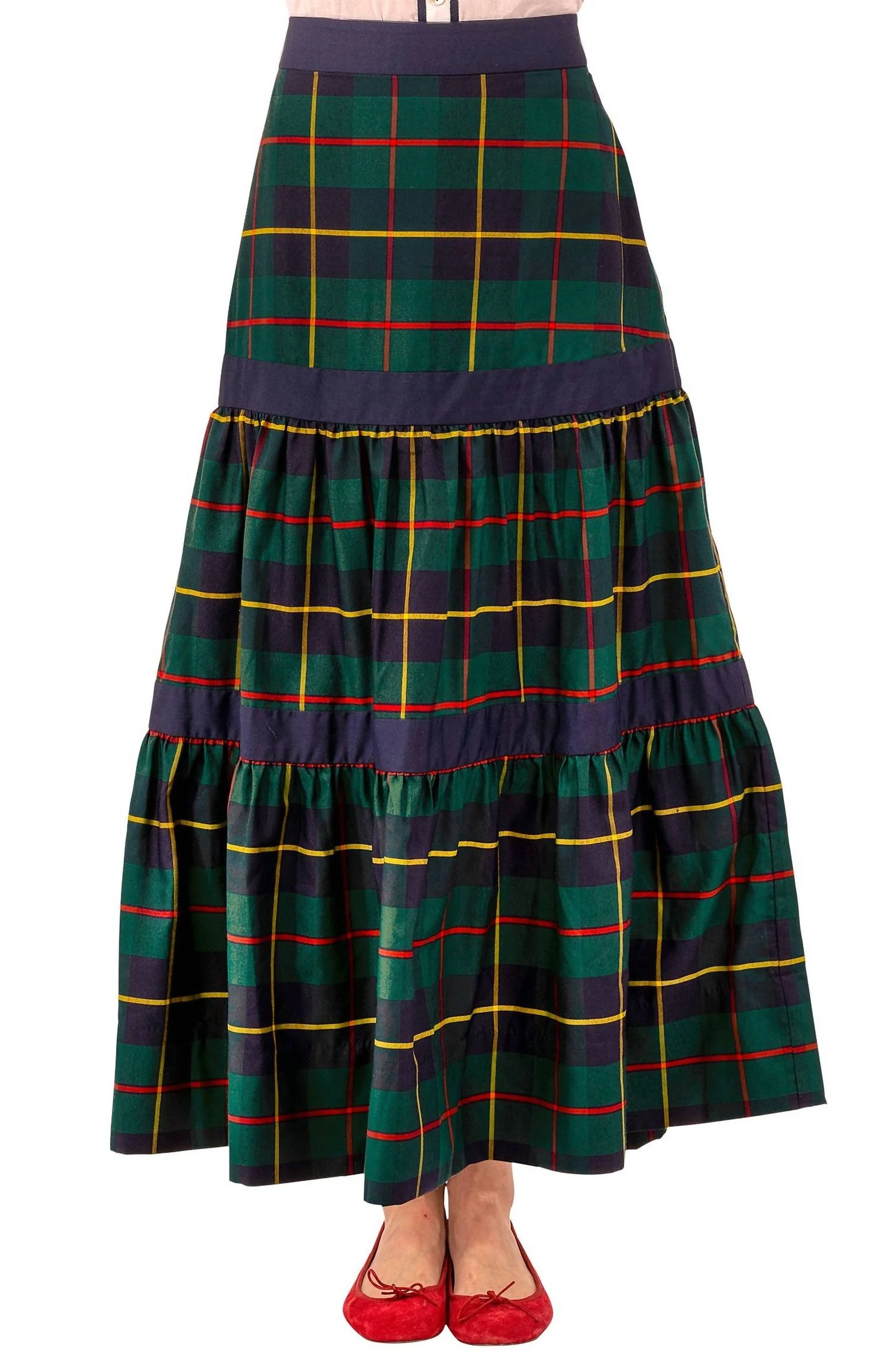 Ipanema Skirt In Green Plaid
