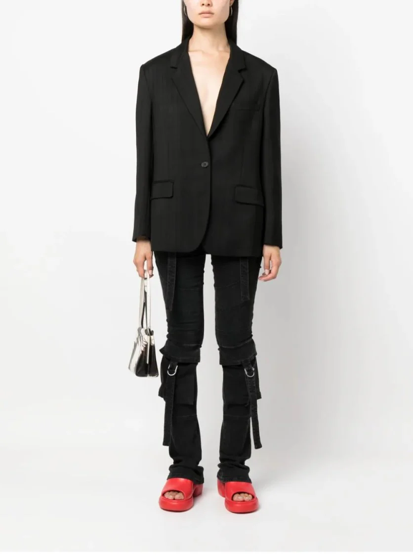 Tailored Black Jacket With Notched Lapels