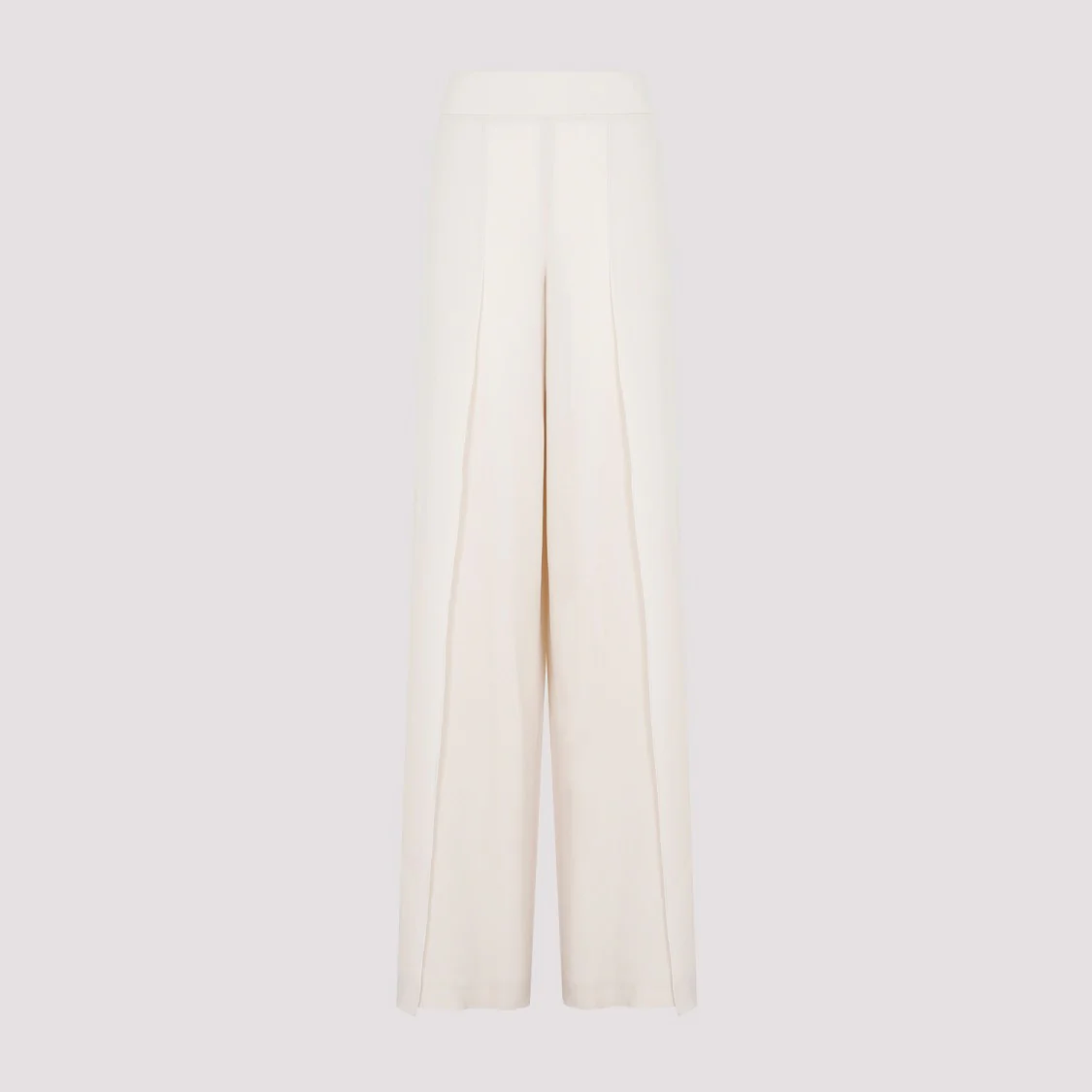 Greige Silk Fellia Chiffon Pants