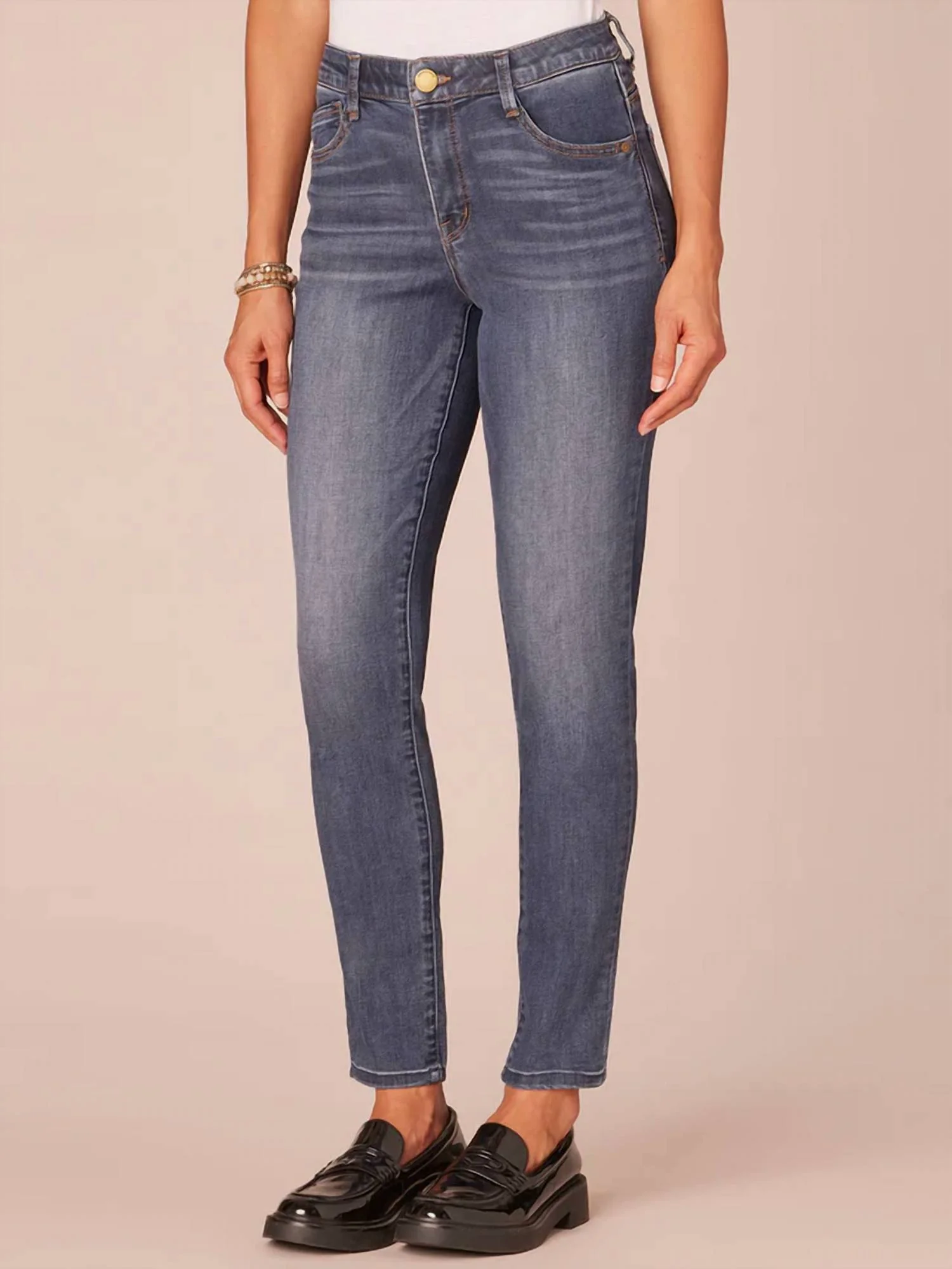 Modern Ab Solution Ankle Skinny Jeans In Blue