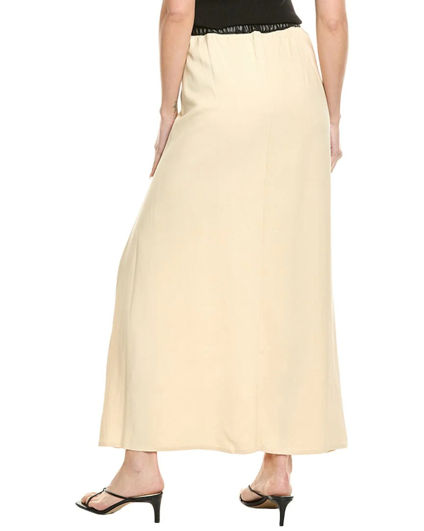 WeWoreWhat Bow Linen-Blend Maxi Skirt