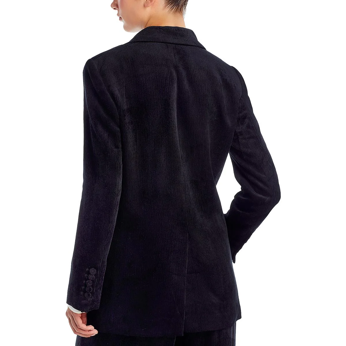 Womens Corduroy Long Sleeves One-Button Blazer