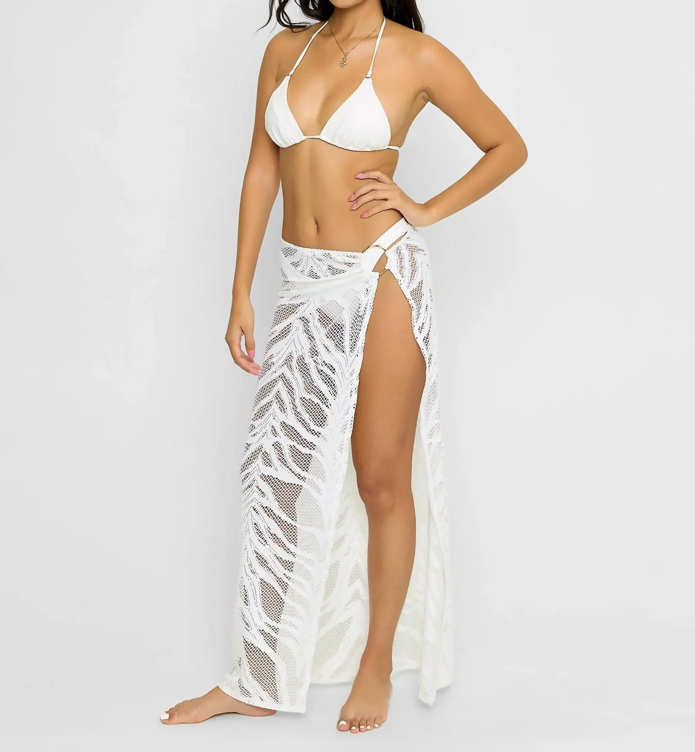 Tika Maxi Skirt In White