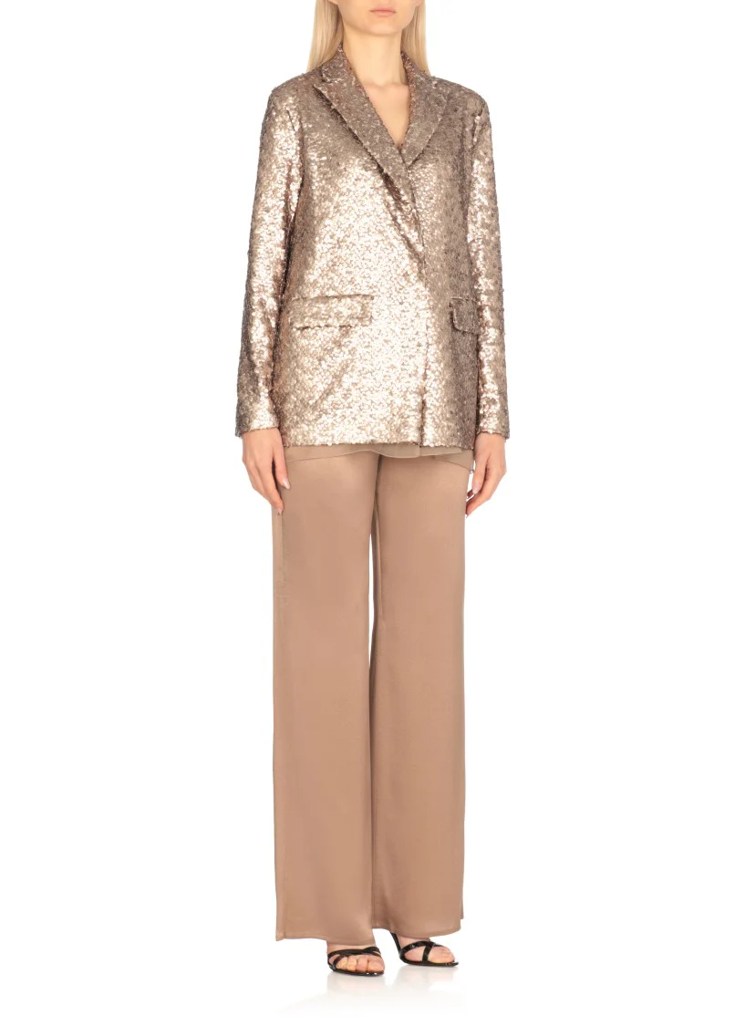 All-Over Paillettes Gold Blazer