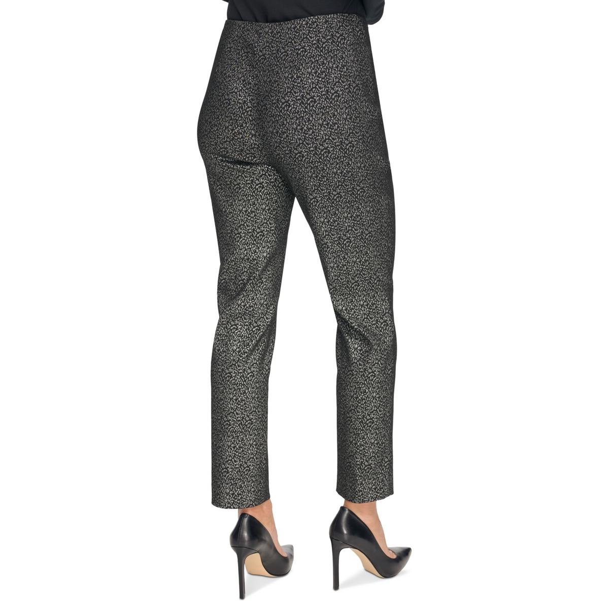 Womens Metallic Ankle Ankle Pants