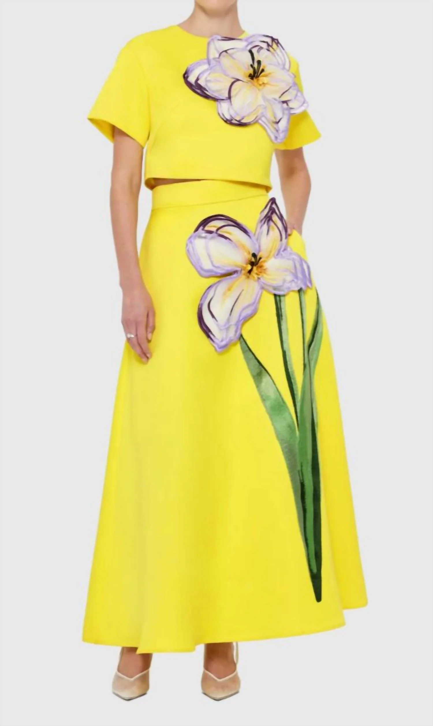 Rafaela Maxi Skirt In Iris