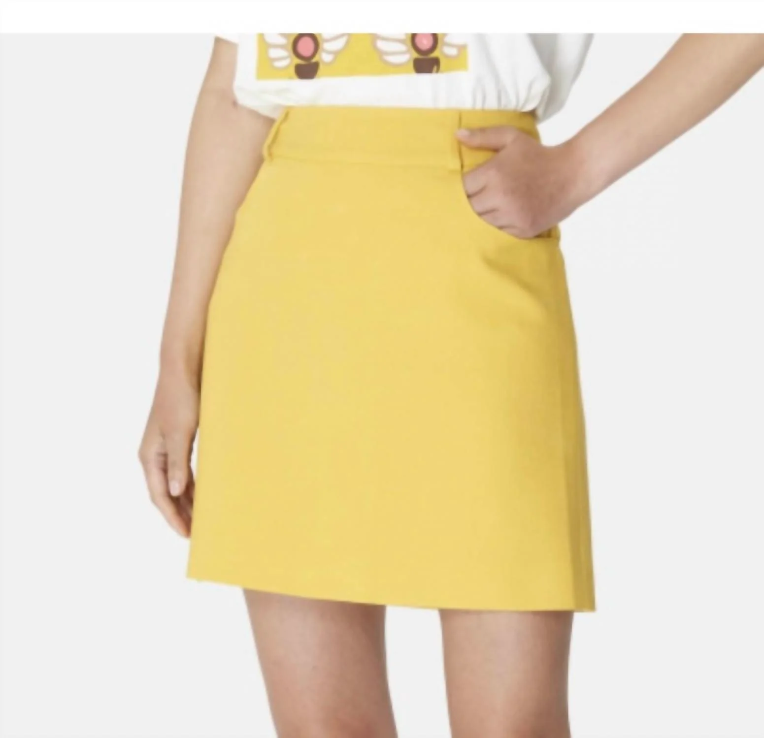 Janice Jupe Skirt In Jaune