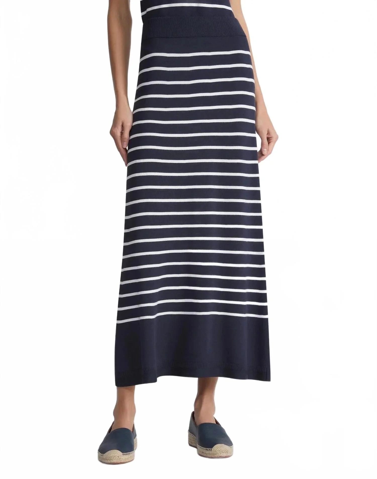 Stripe Skirt In Ink Multi