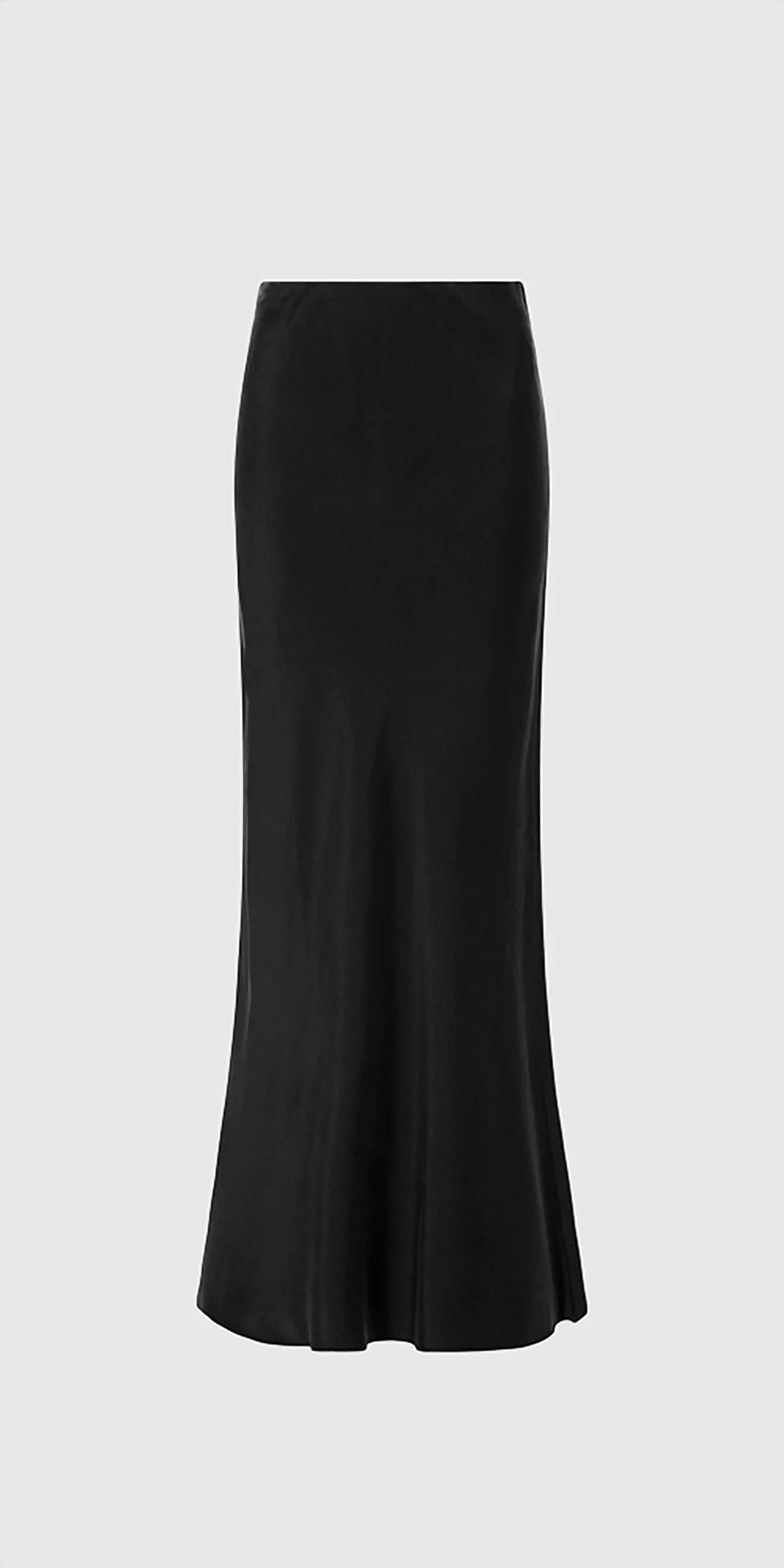 Bias Slip Skirt In Black