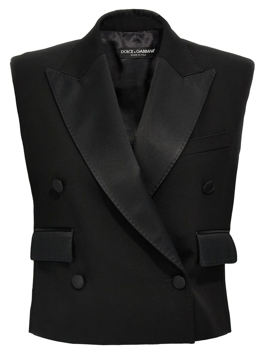 Tuxedo Gilet With Satin Peak Lapels