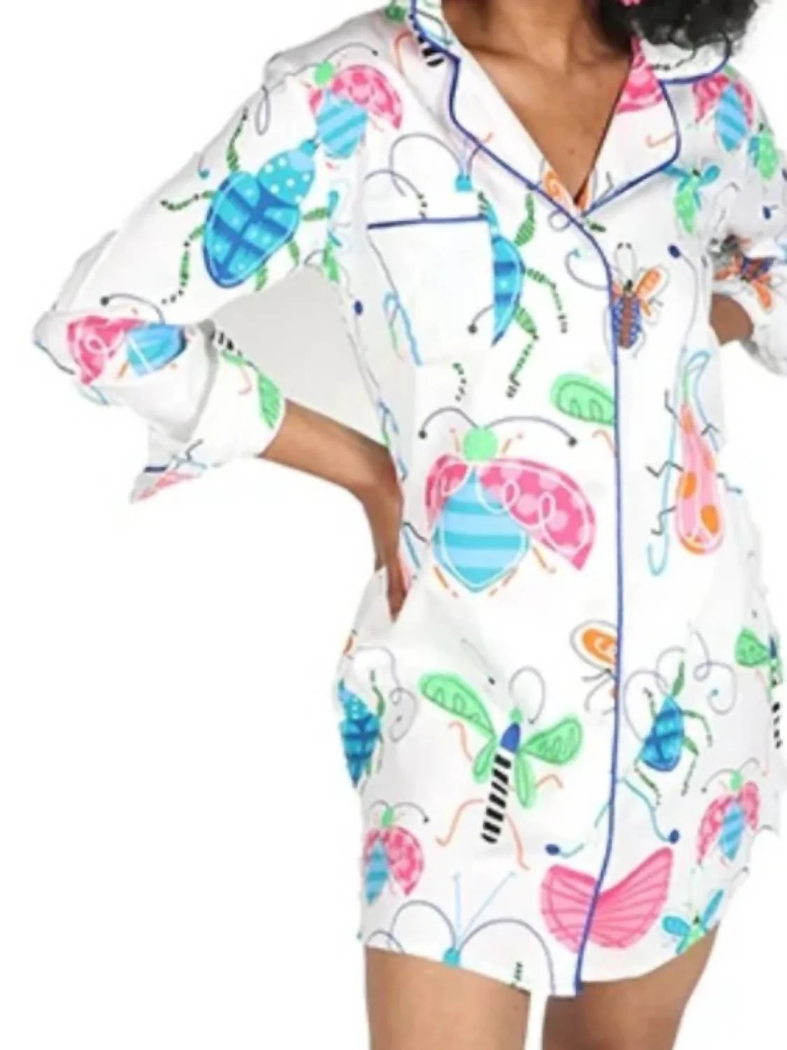 Sateen Sleep Shirt In Snuggle Bugs
